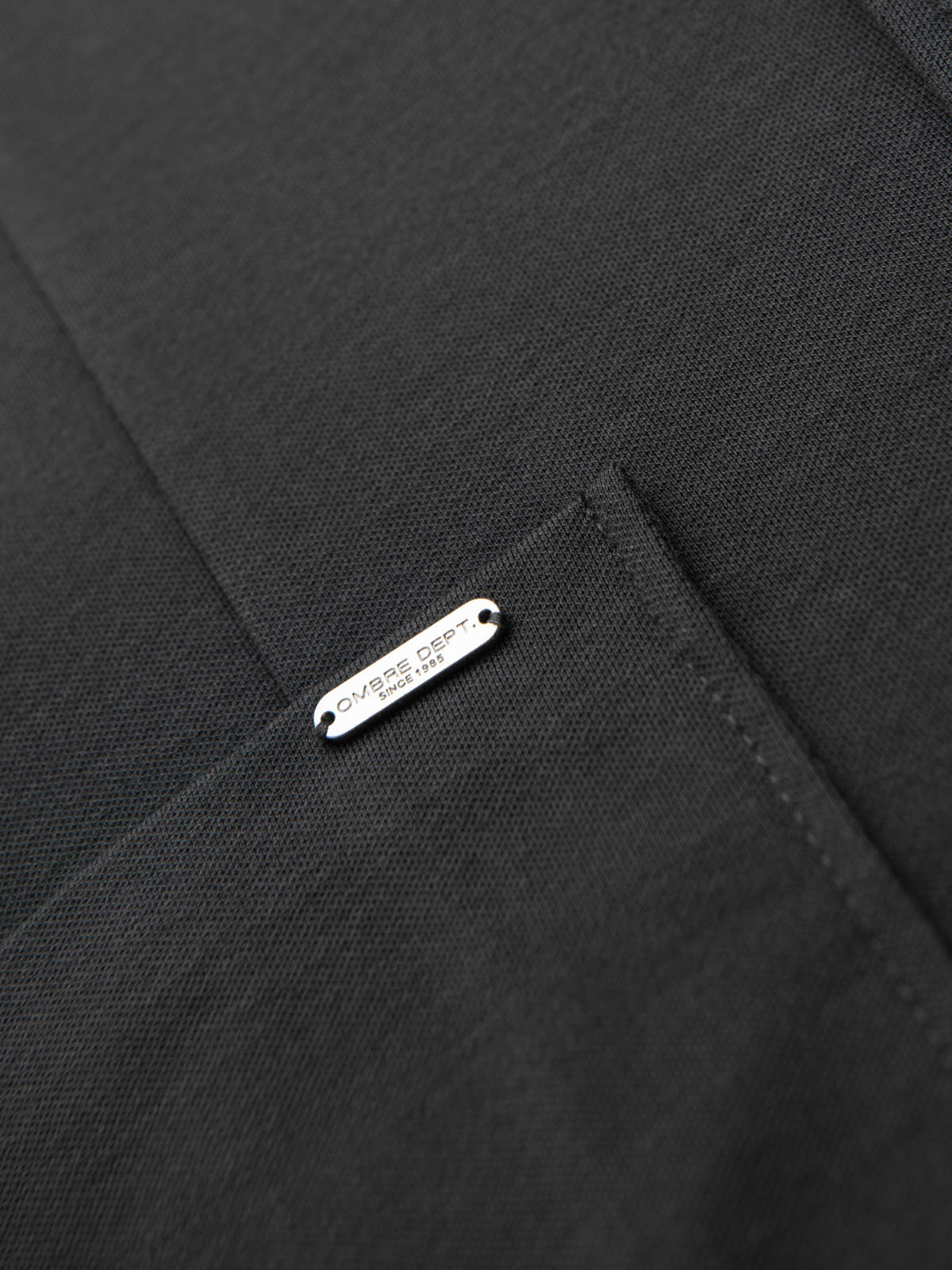 Ombre Men&#039;s SLIM knit jacket with subtle texture - graphite