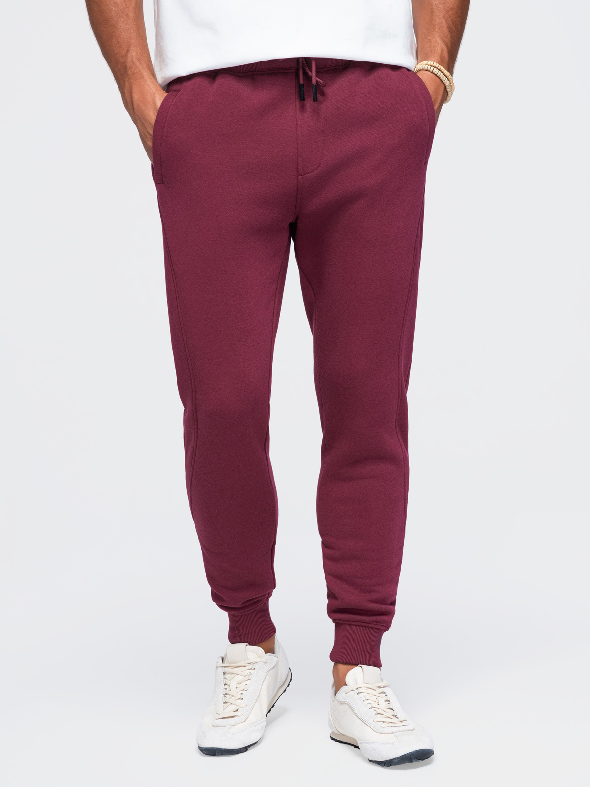 Ombre Men’s BASIC joggers – burgundy