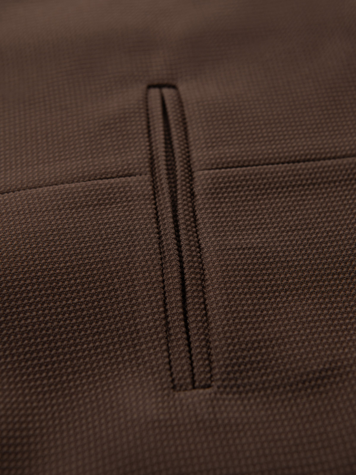 Ombre Fitted men&#039;s structured knit vest with lapels - brown