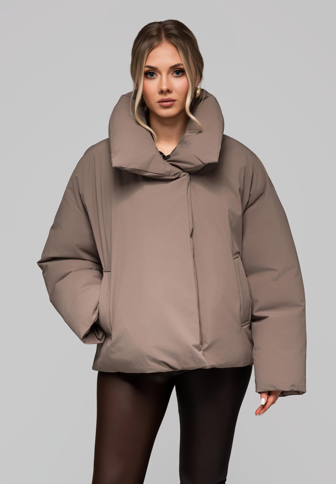 Edoti Women's quilted jacket with stand-up collar OW-JALP-0101 v3