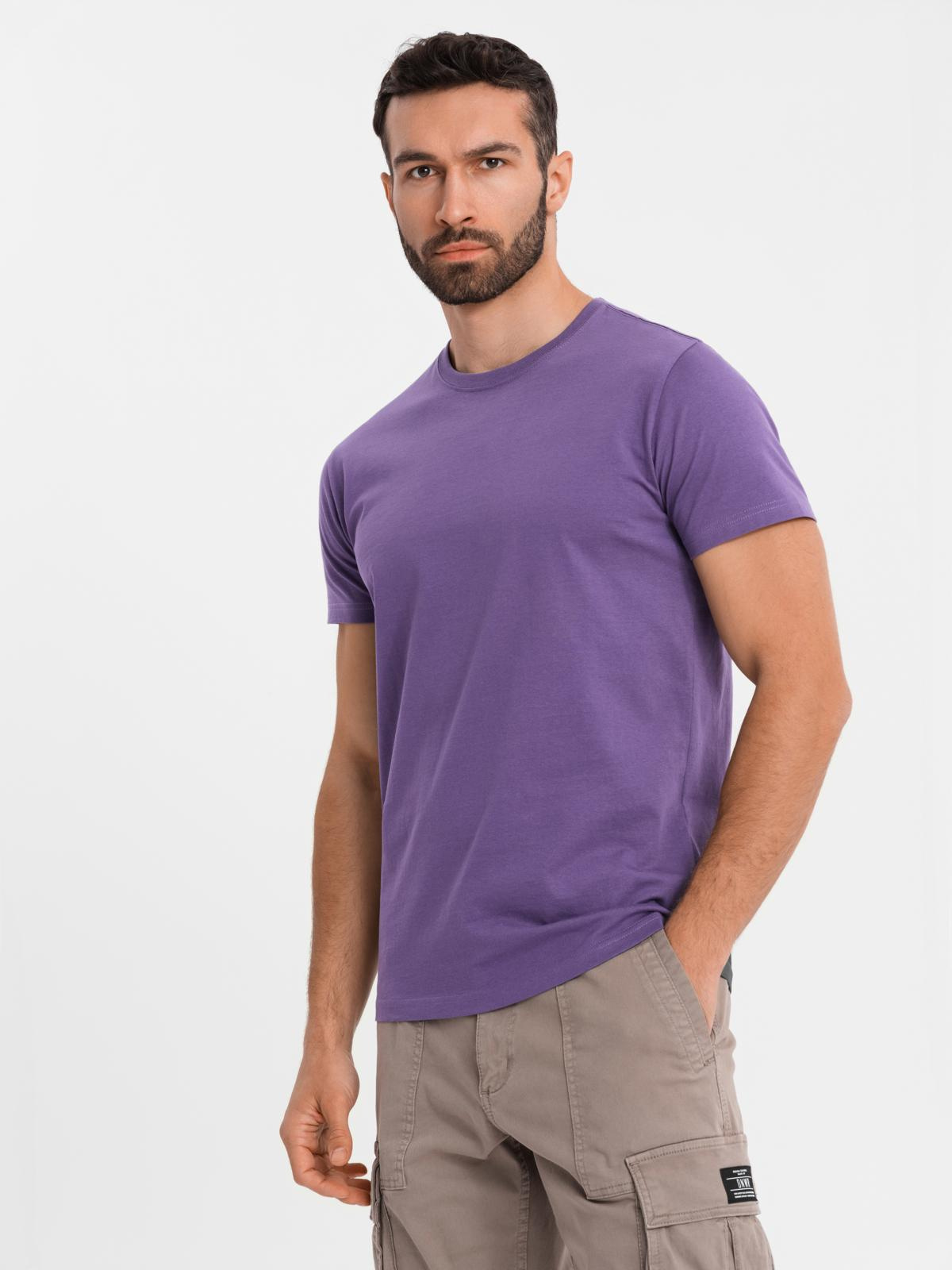 Ombre Men's classic cotton BASIC T-shirt - purple
