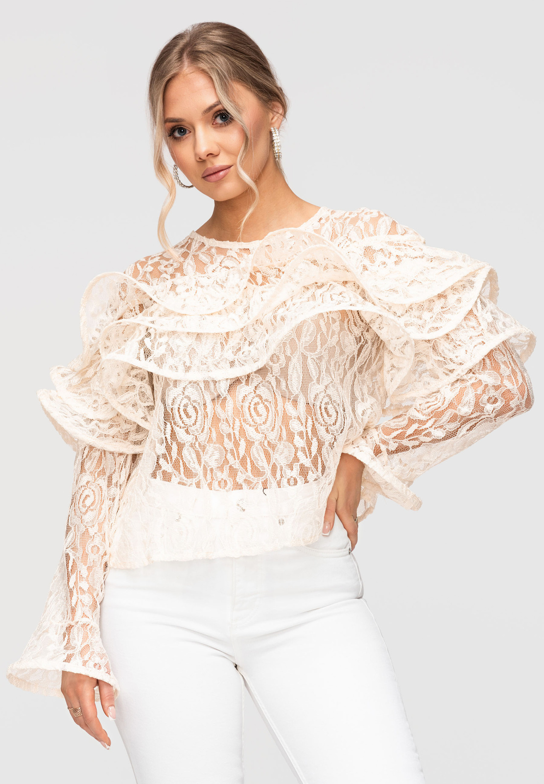 De calitate pentru femei bluză Edoti – design clasică