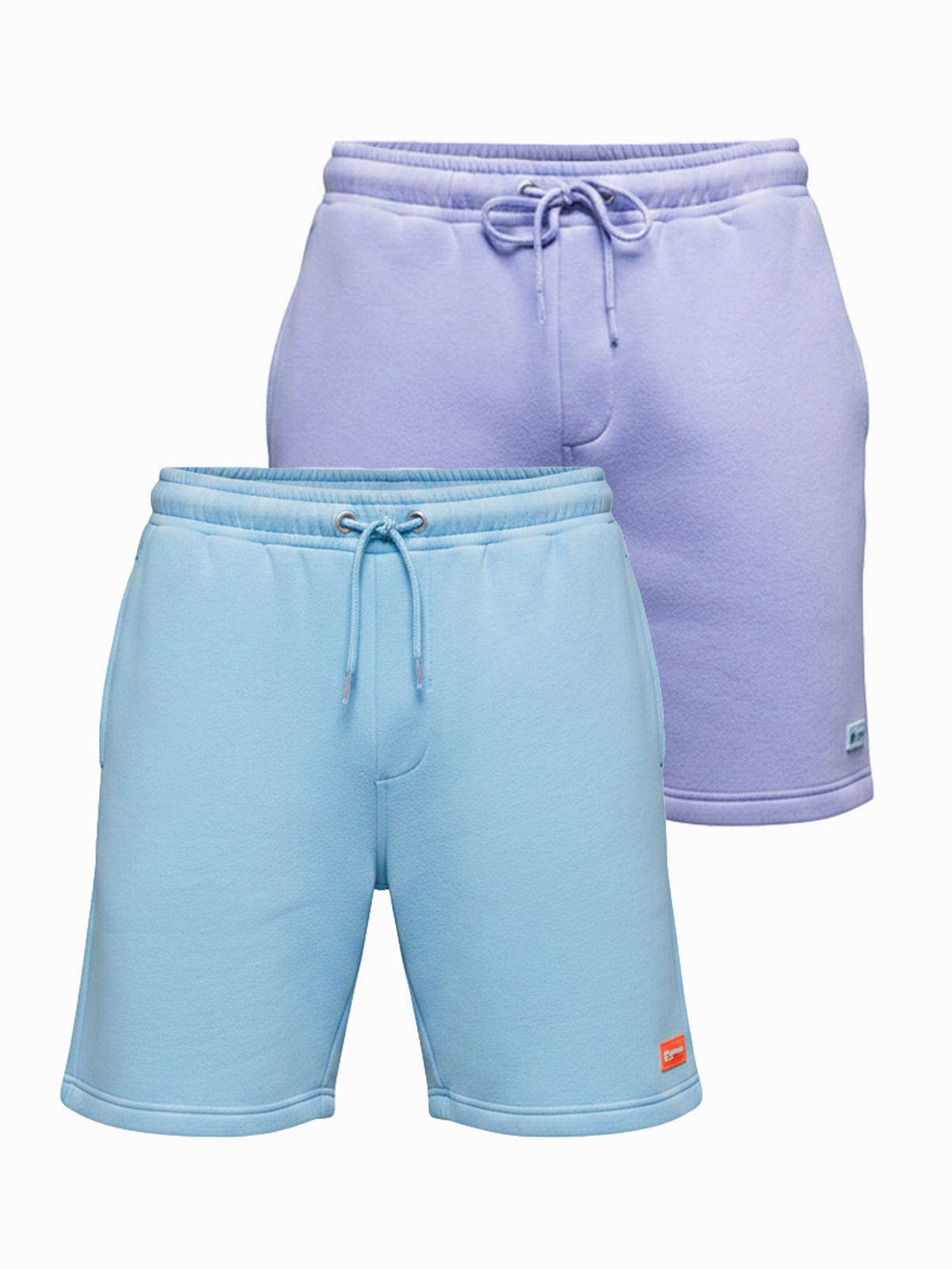 Ombre súprava dvoch unisex šortiek s elastickým pásom