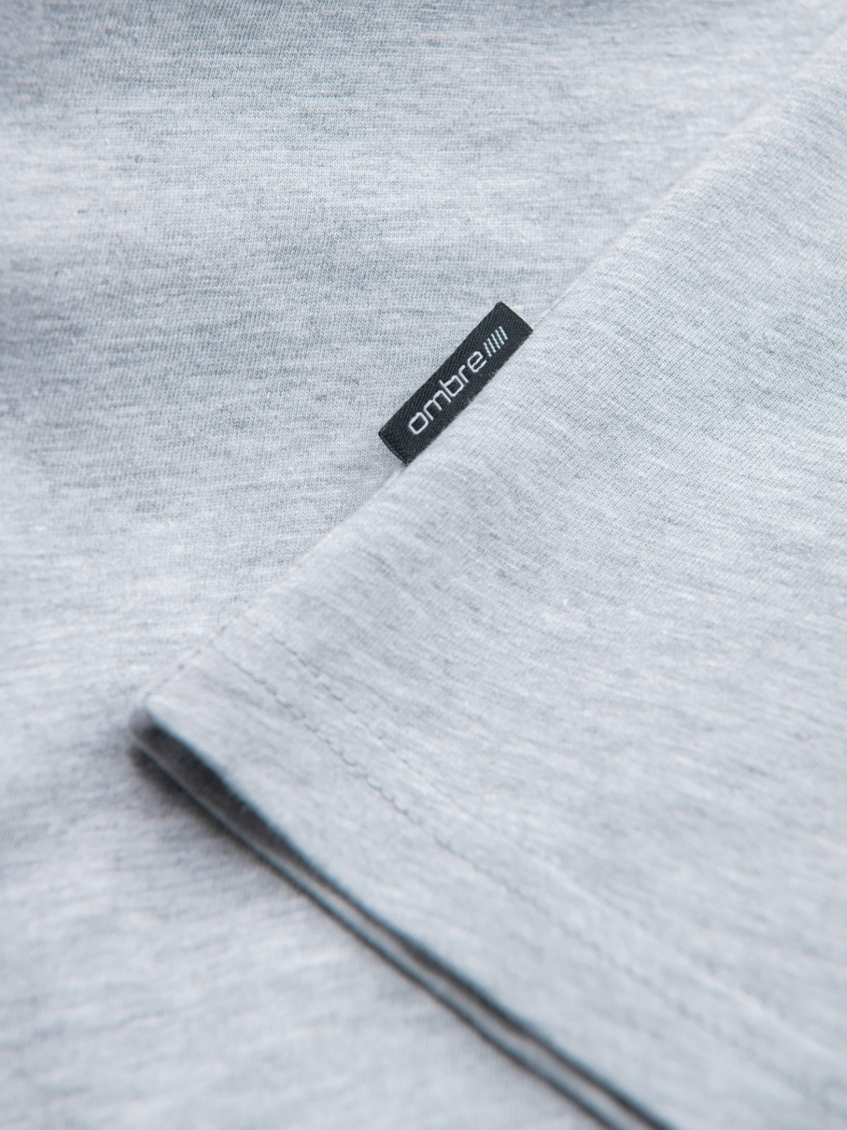 Ombre Men's classic cotton BASIC T-shirt - grey melange