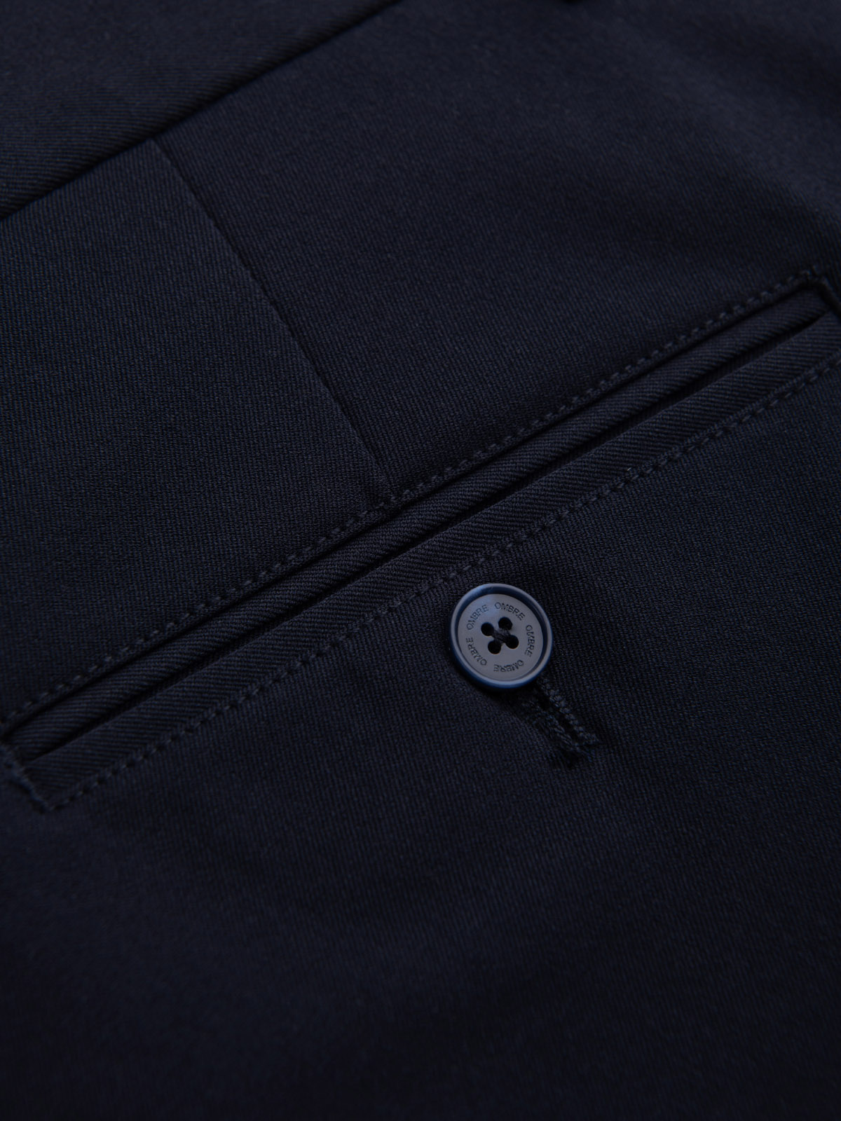 Ombre Men&#039;s smart chino SLIM FIT pants - navy blue