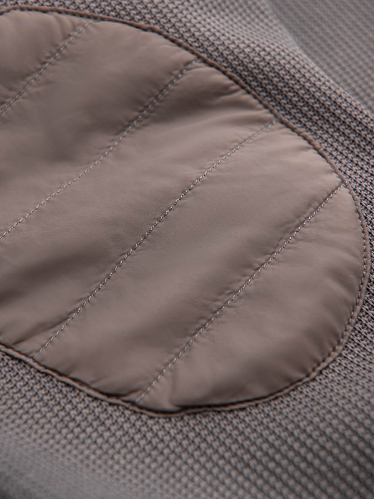 Ombre Men&#039;s jacket with high collar and fleece interior - ash