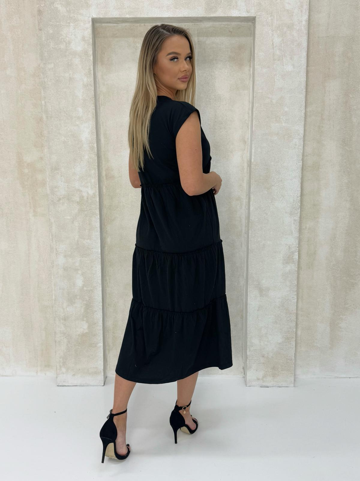 Edoti Frill maxi dress