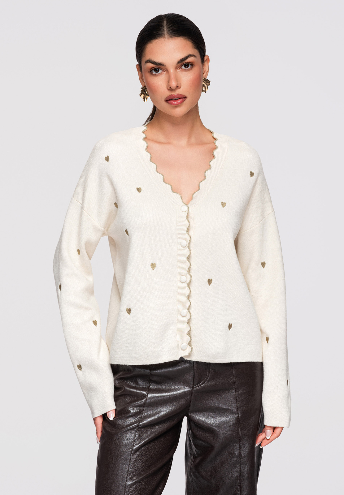 Дамски плетен кардиган OW-SWCD-0101