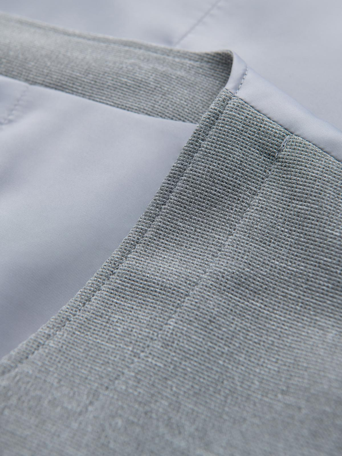 Ombre Fitted structured men's vest with patch pockets - grey melange