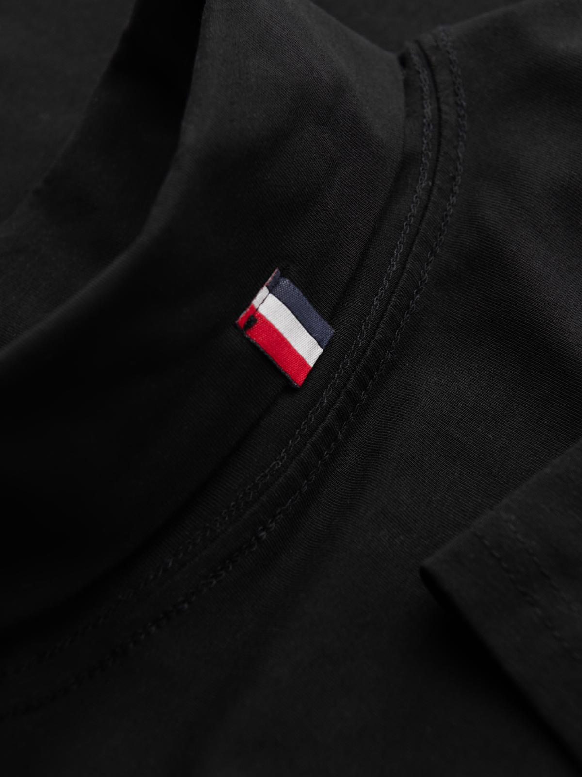 Pulover negru cu mânecă lungă pentru bărbați