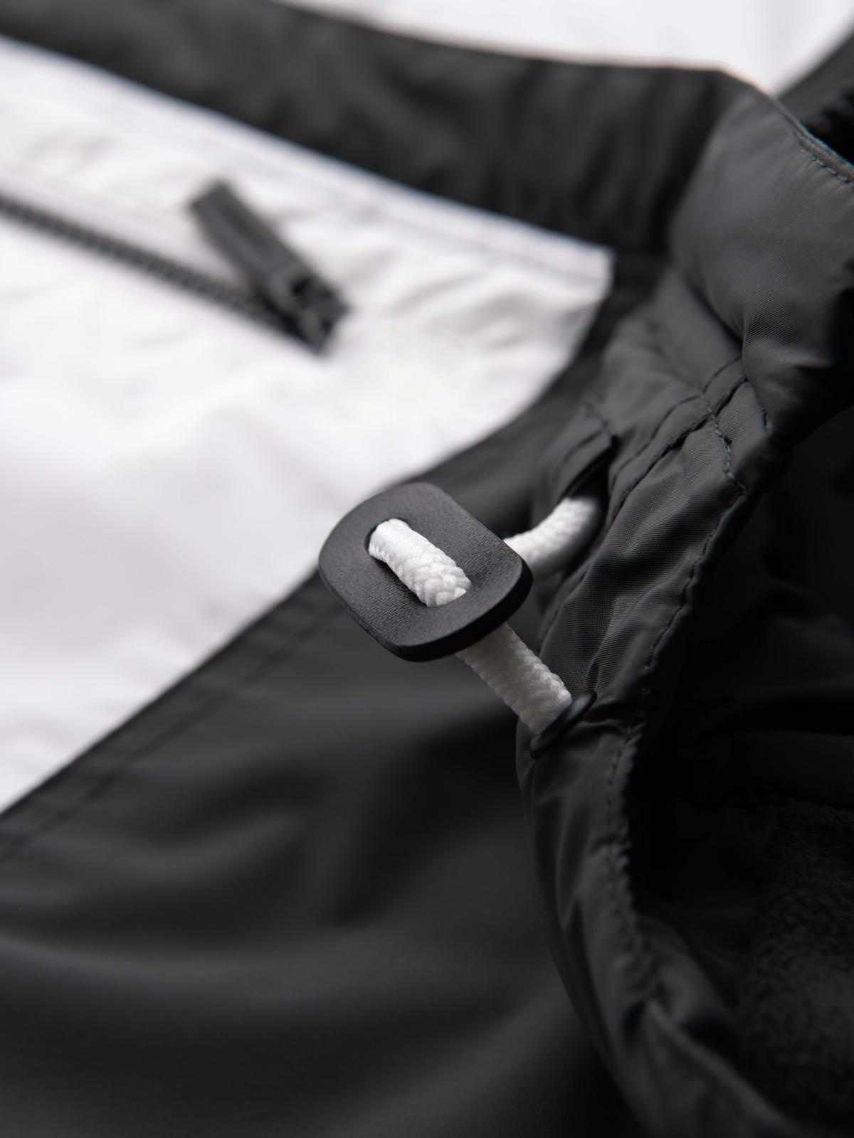 Ombre Colorful lightweight men&#039;s sports jacket with fleece - blue and graphite