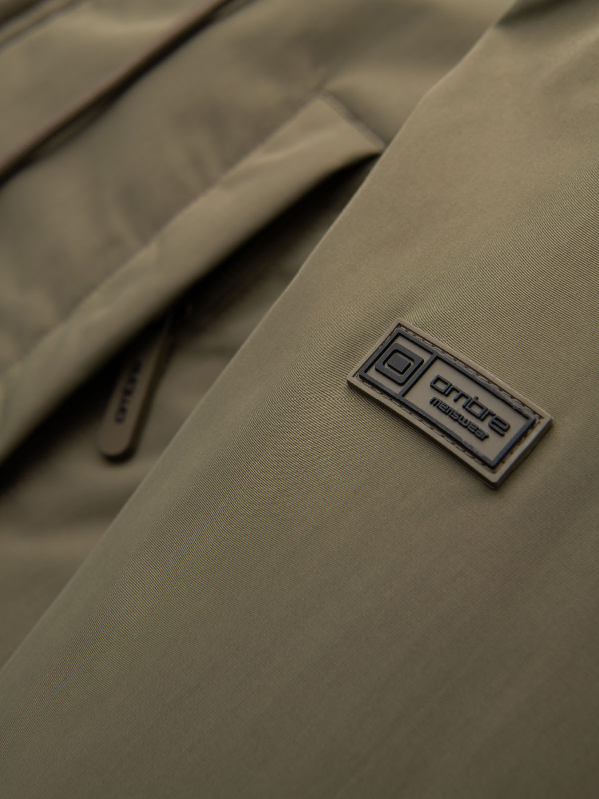 Ombre Classic men&#039;s long parka jacket - olive