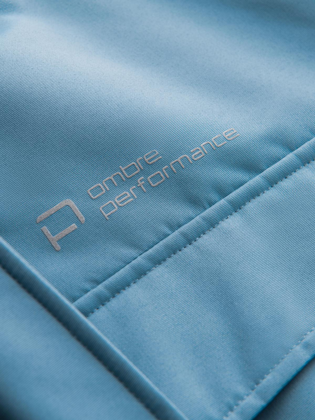 Ombre Insulated long men&#039;s jacket with reflective elements - blue