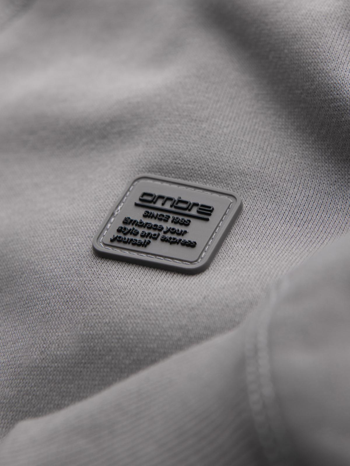 Ombre Men's classic round neck sweatshirt - grey