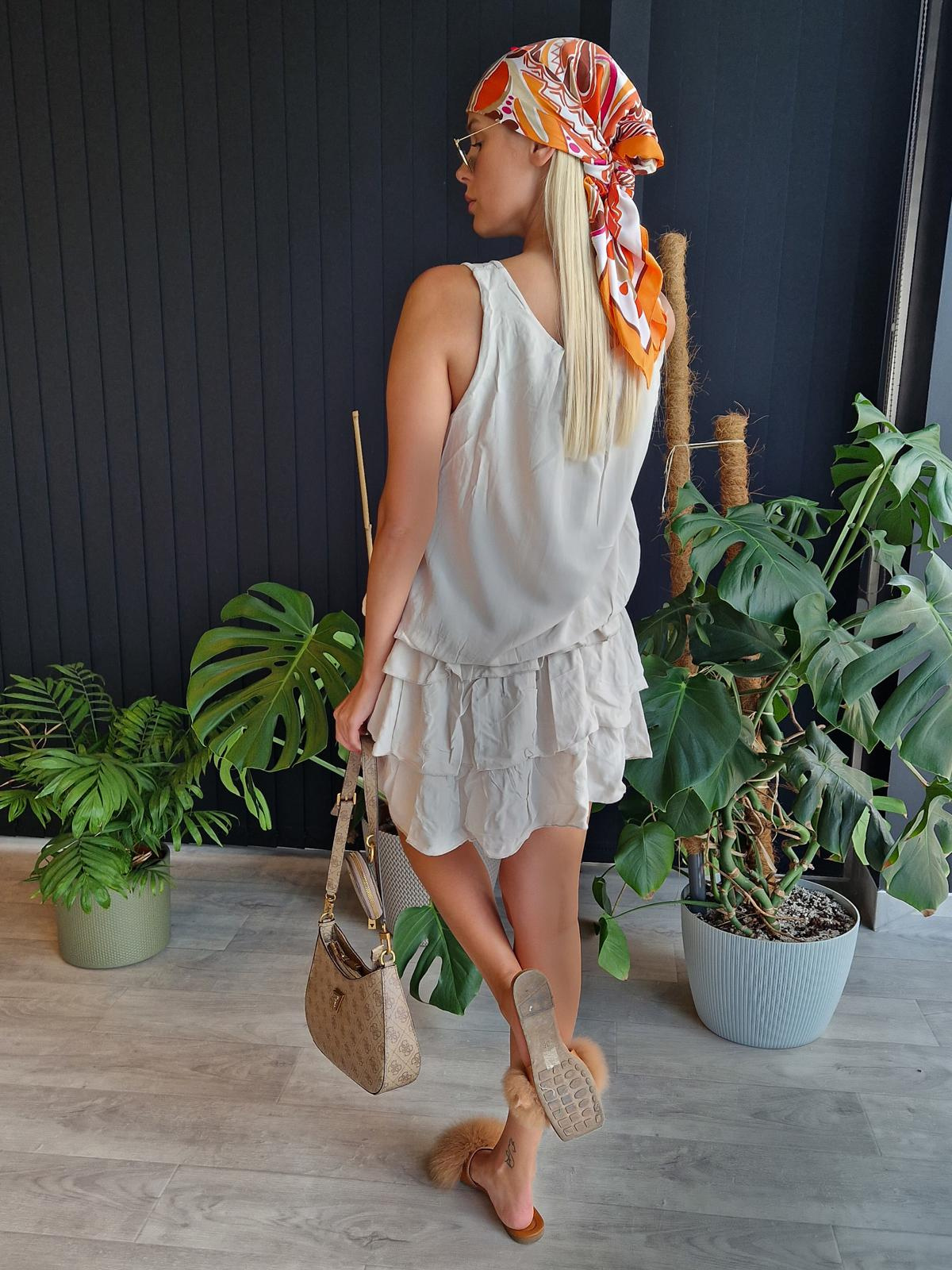 Edoti Bombshell dress with frills