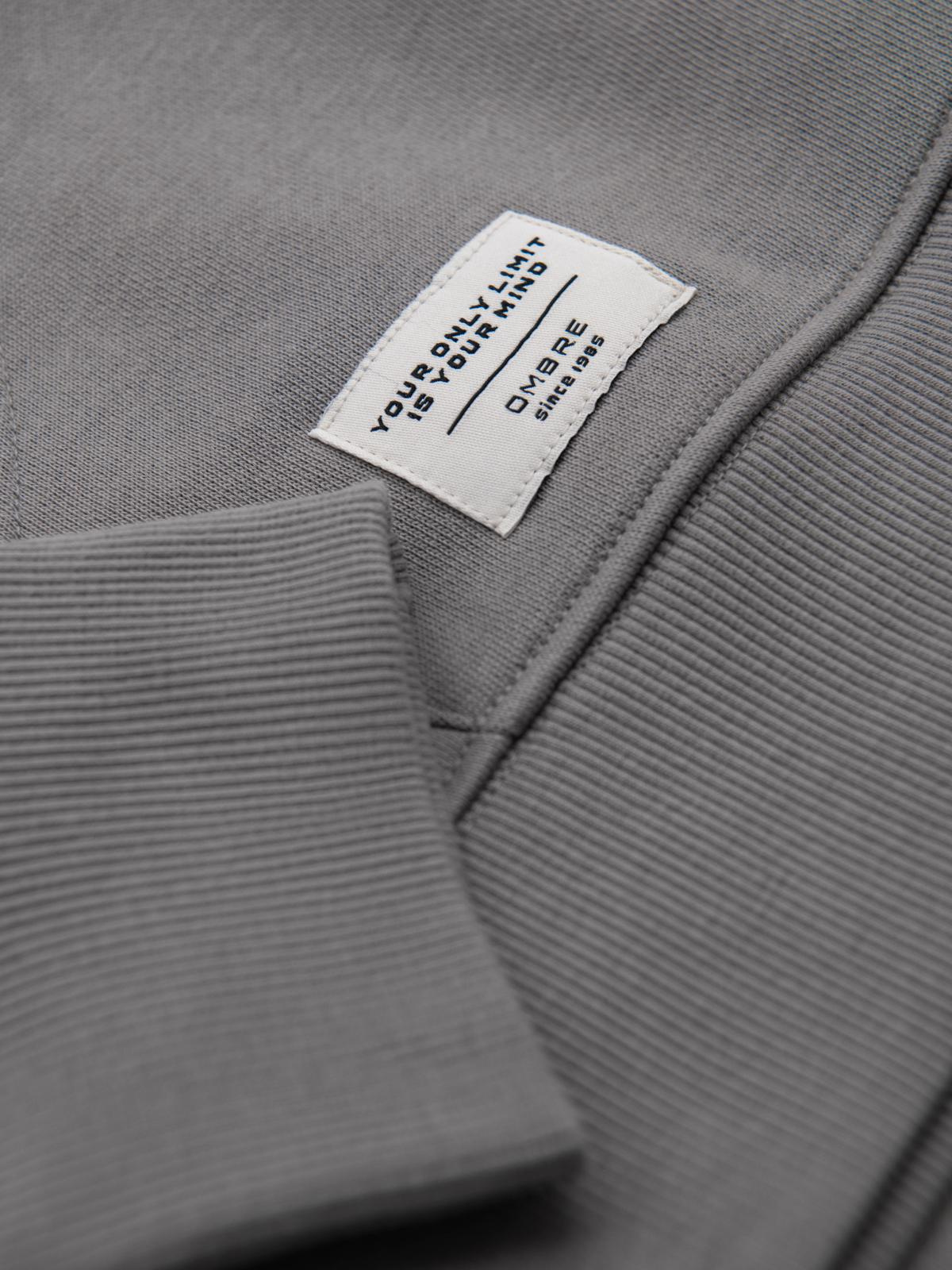 Ombre Men&#039;s kangaroo hooded sweatshirt - gray