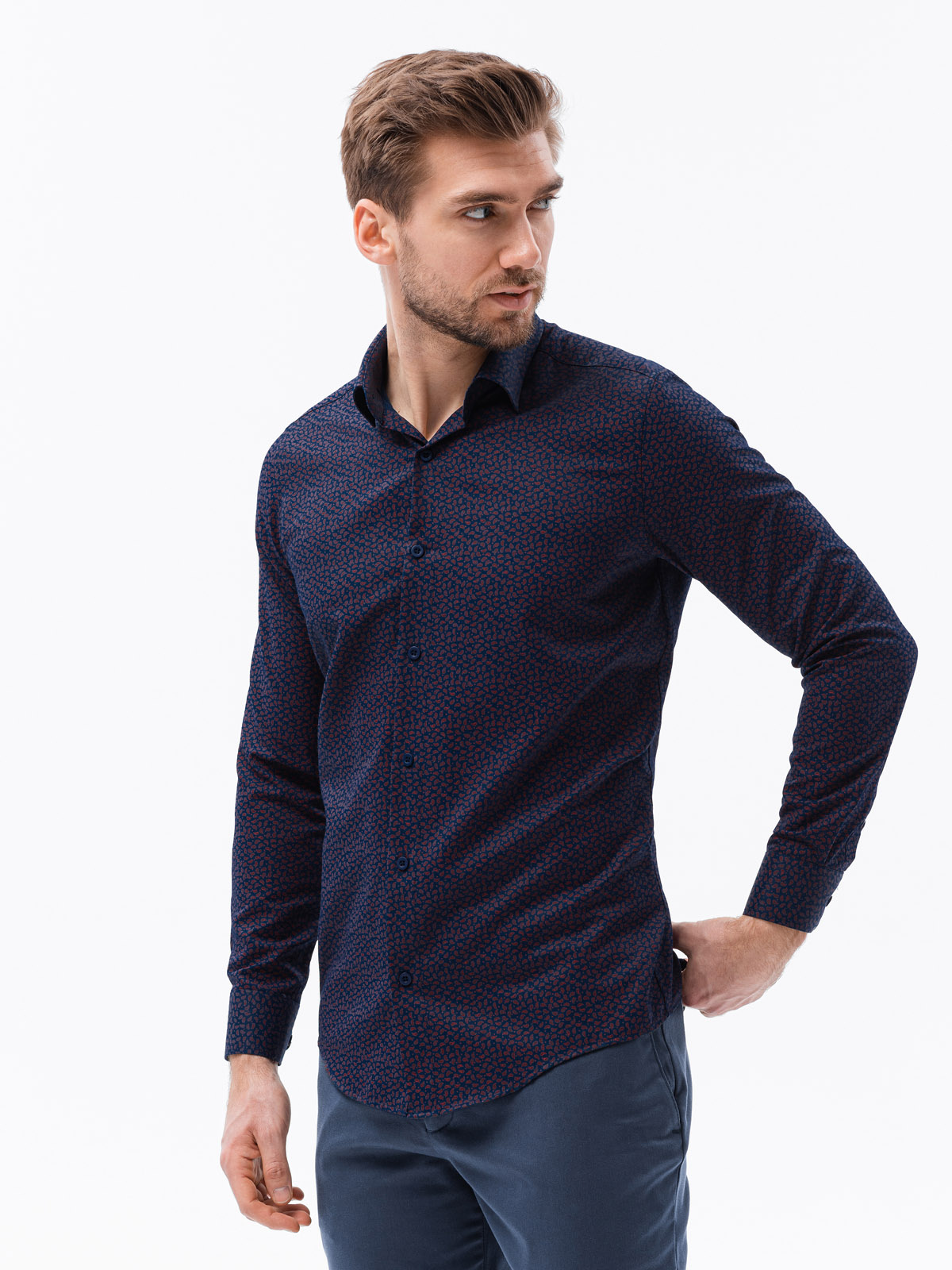 Ombre Men&#039;s shirt with long sleeves