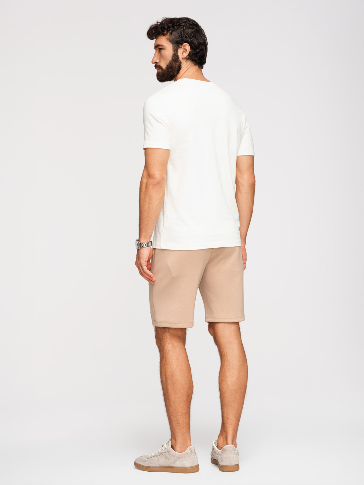 Ombre pánske šortky Regular Fit - béžové