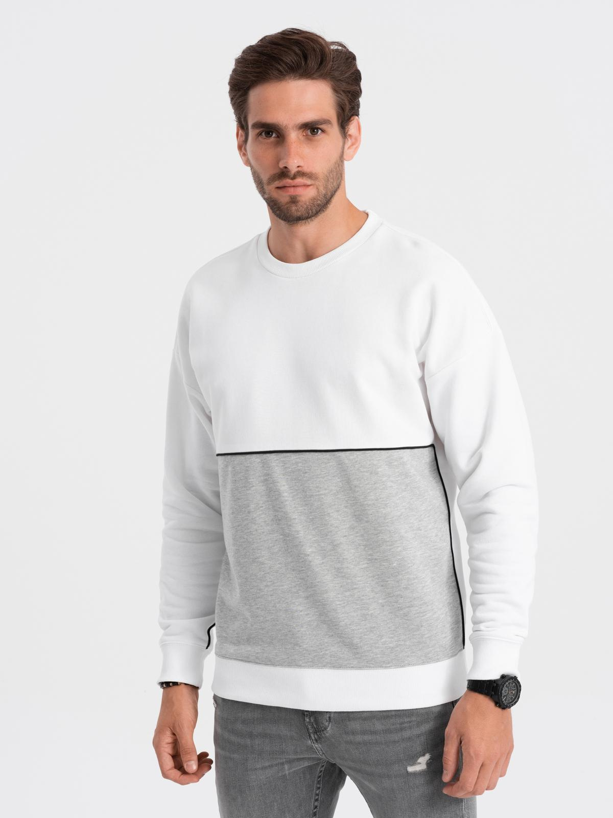 Ombre Men's OVERSIZE sweatshirt with contrasting color combination