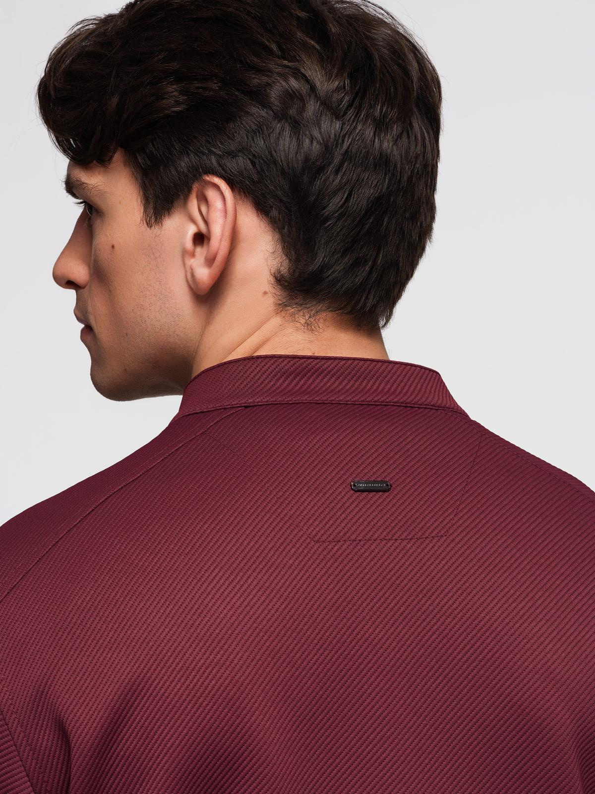 Ombre Men&#039;s structured fabric biker jacket