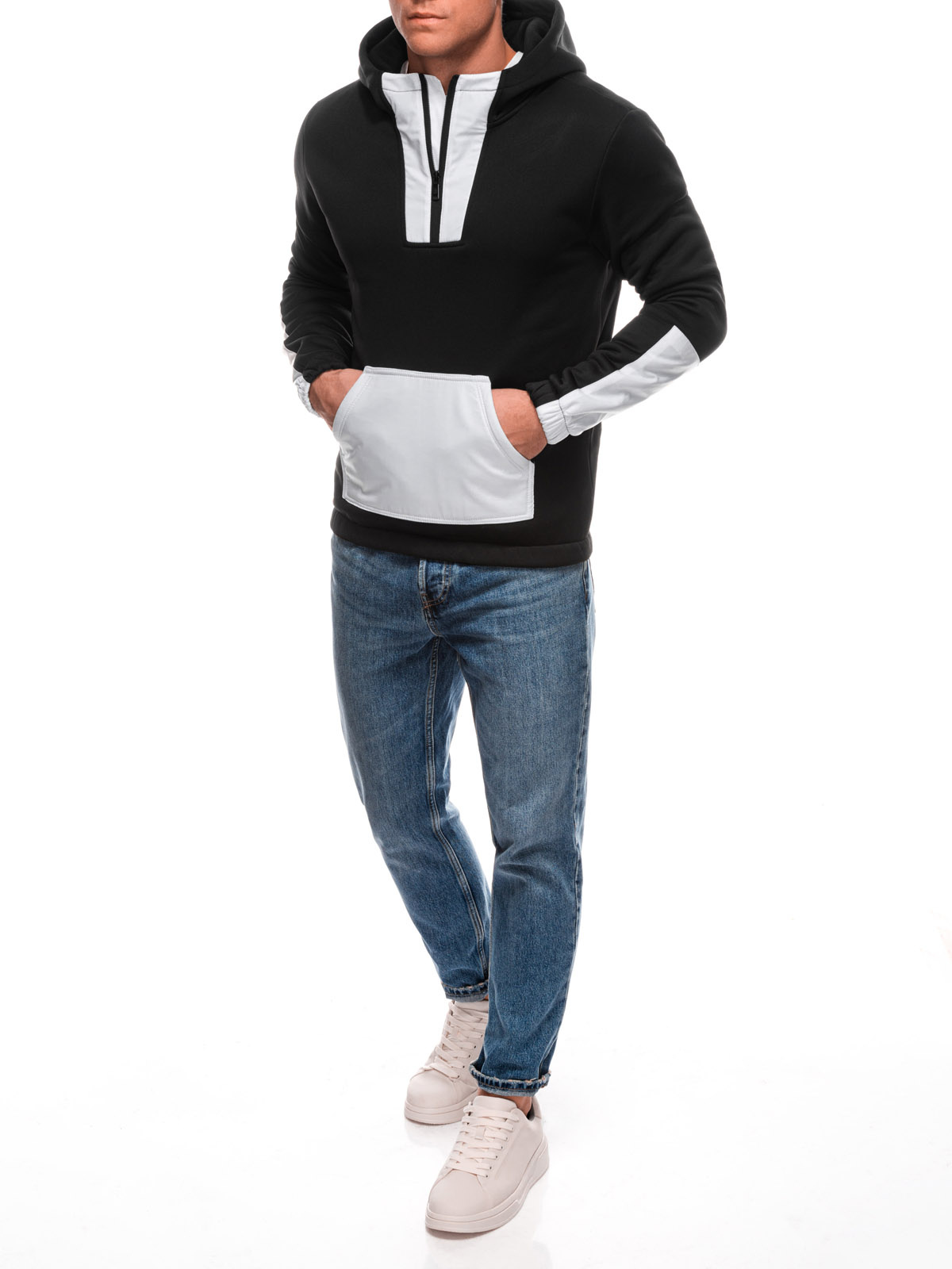 Edoti Mens zip-up sweatshirt