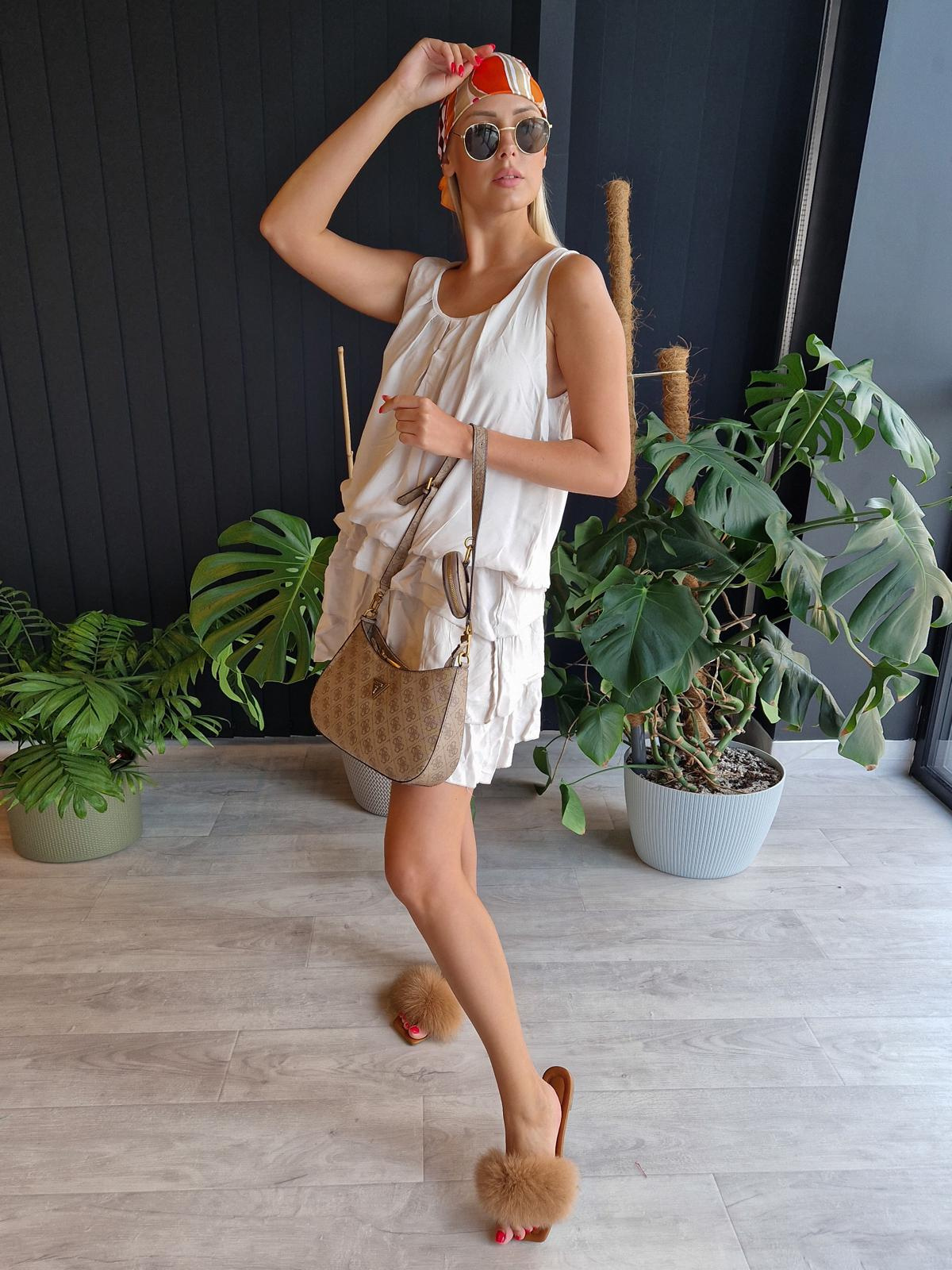 Edoti Bombshell dress with frills