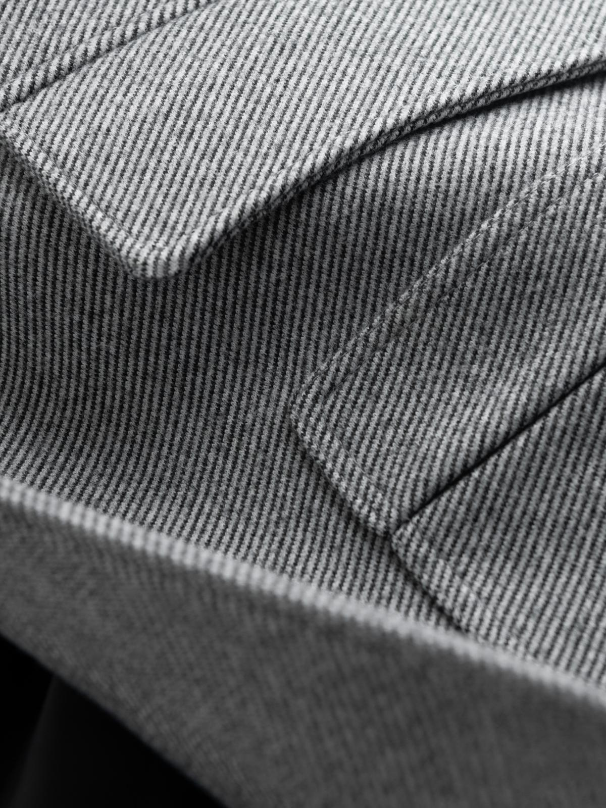 Ombre Patterned single-breasted men&#039;s coat with pockets - grey