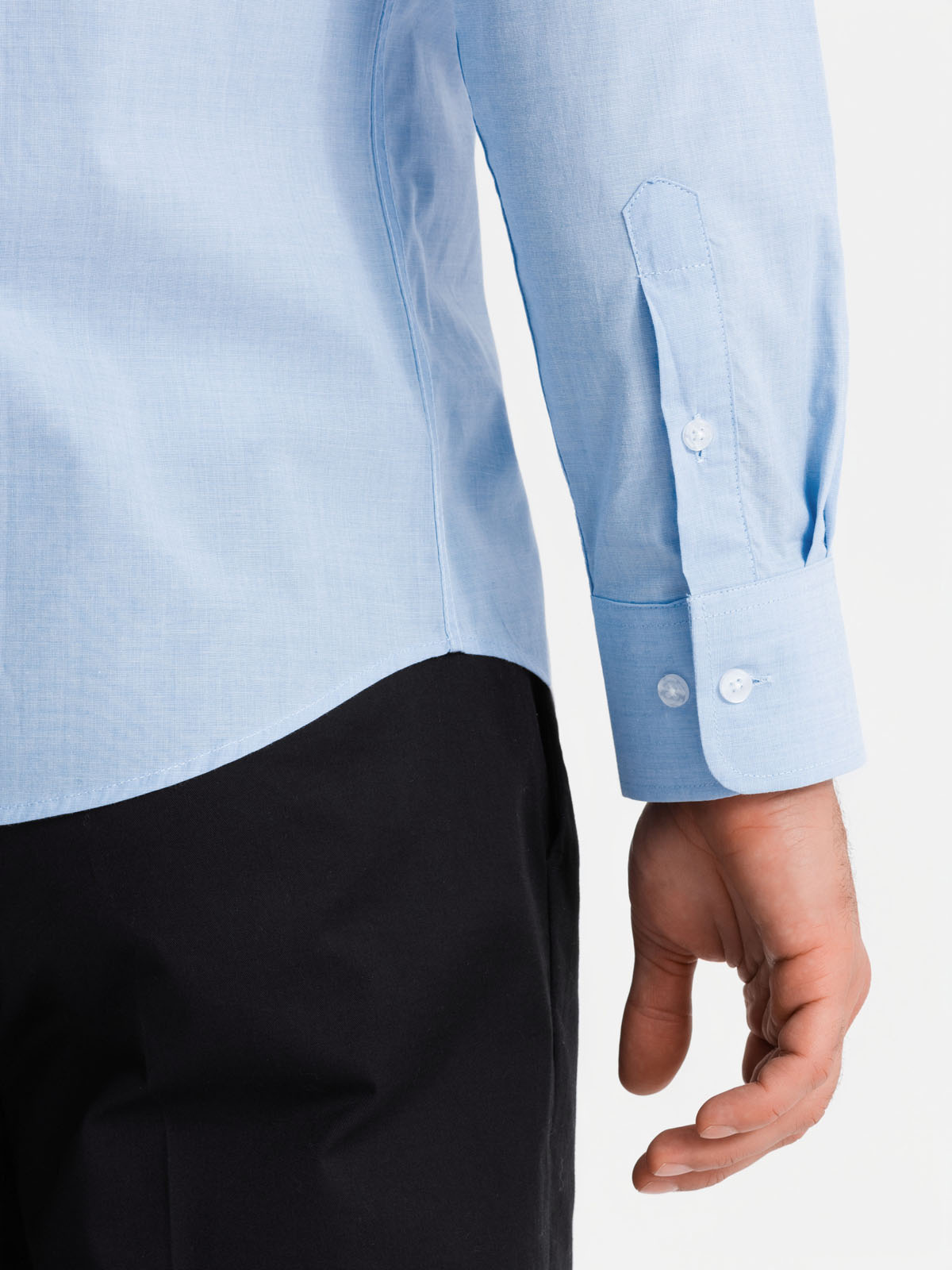 Ombre REGULAR cotton classic shirt - blue