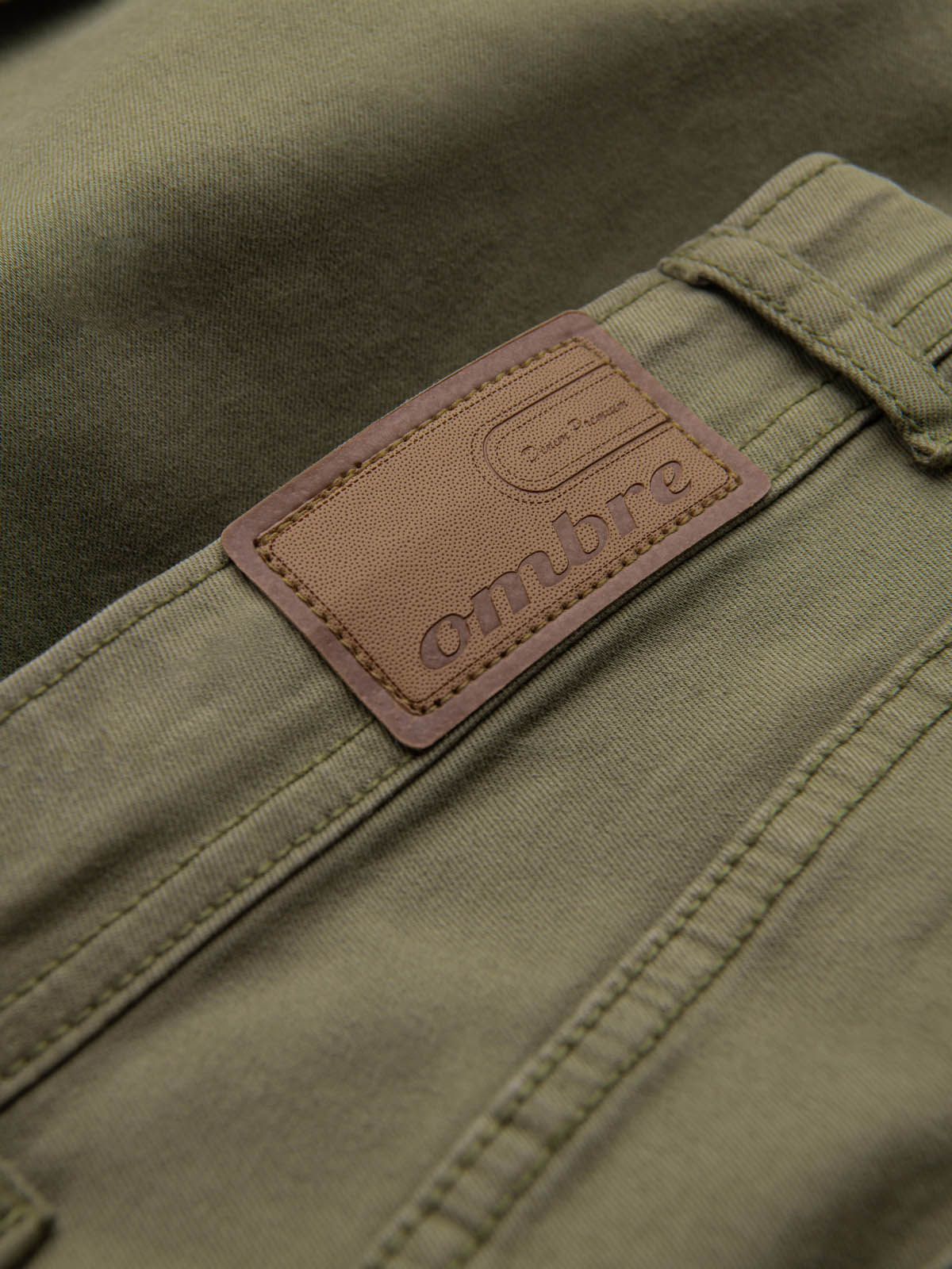 Ombre CHINO men&#039;s shorts - khaki