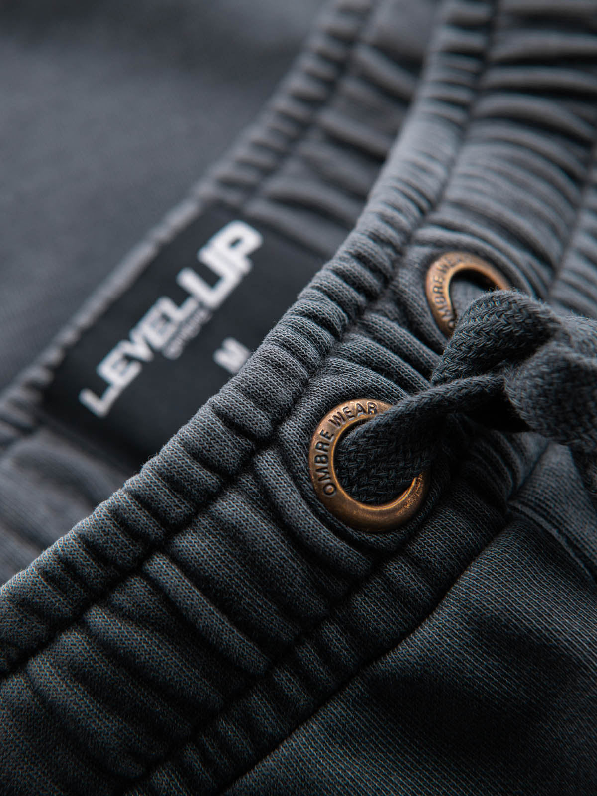 Ombre Men&#039;s RELAXED FIT tracksuit short shorts in athleisure style - graphite