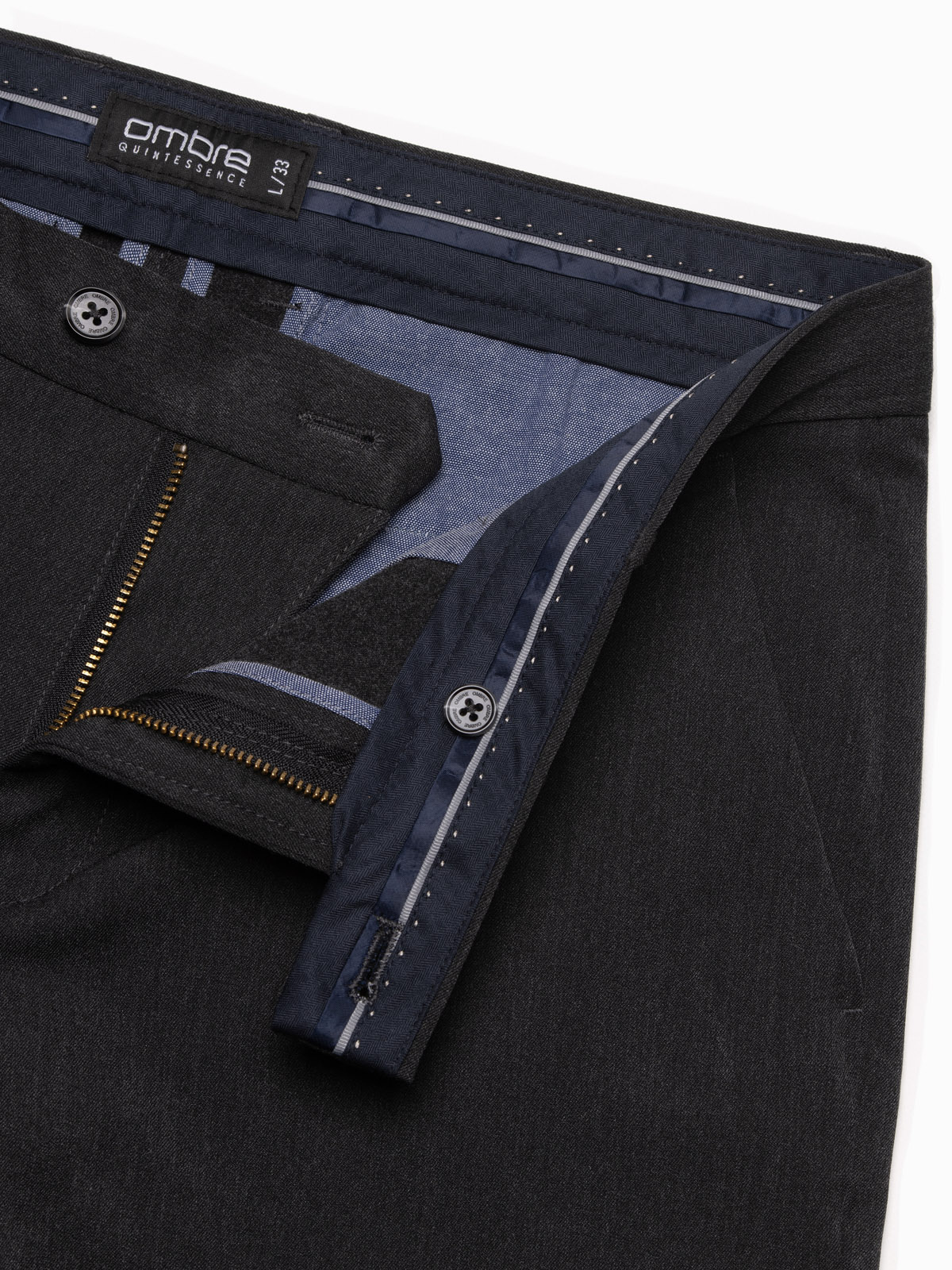 Ombre Elegant men's SLIM FIT chino pants - graphite