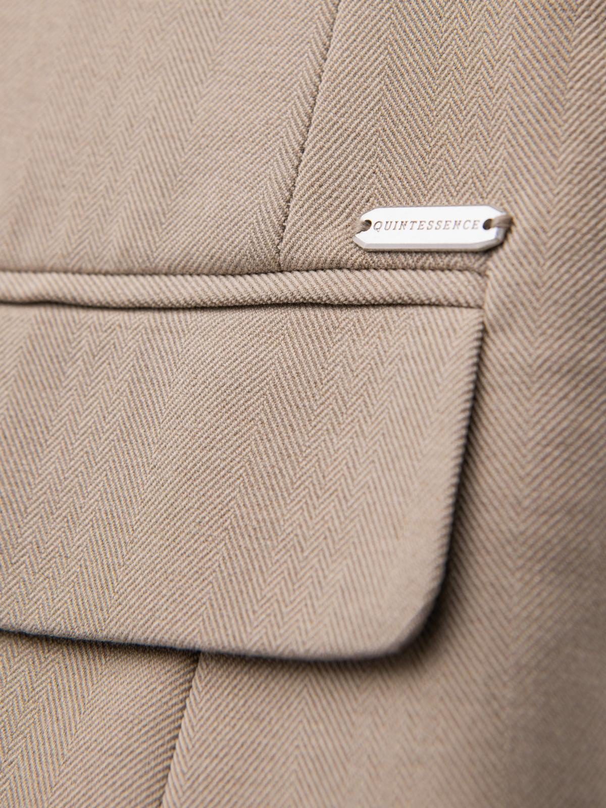 Ombre Elegant men's SLIM FIT jacket with rayon - beige