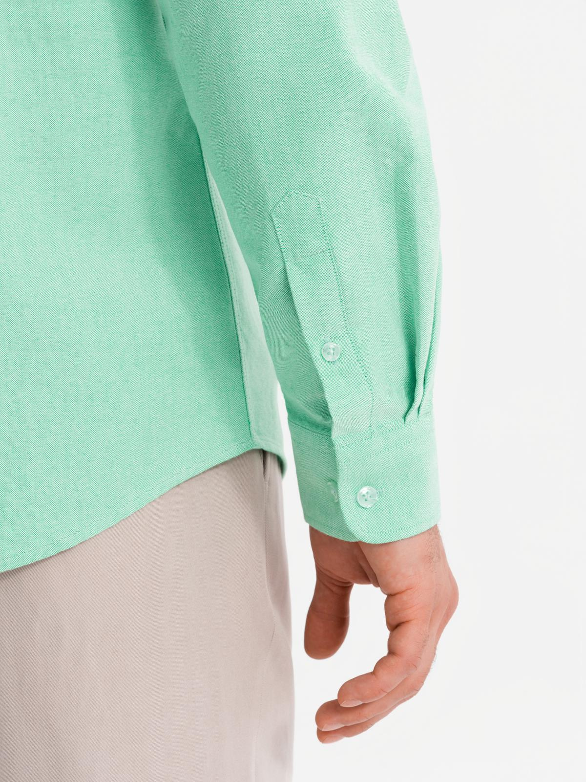 Ombre Men&#039;s pastel cotton oxford shirt - mint