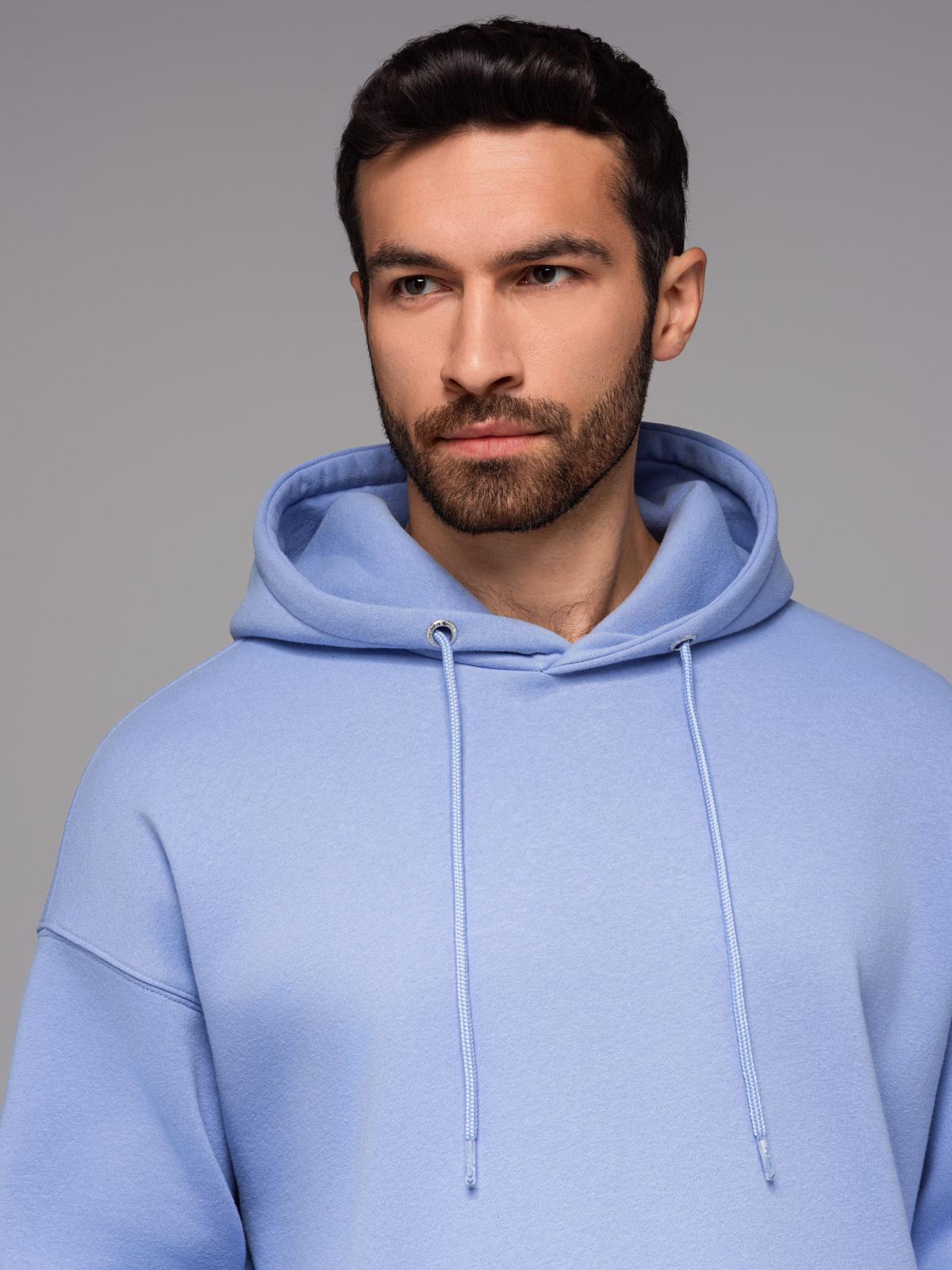 Ombre Unisex sweatshirt with hood and pockets - lavender