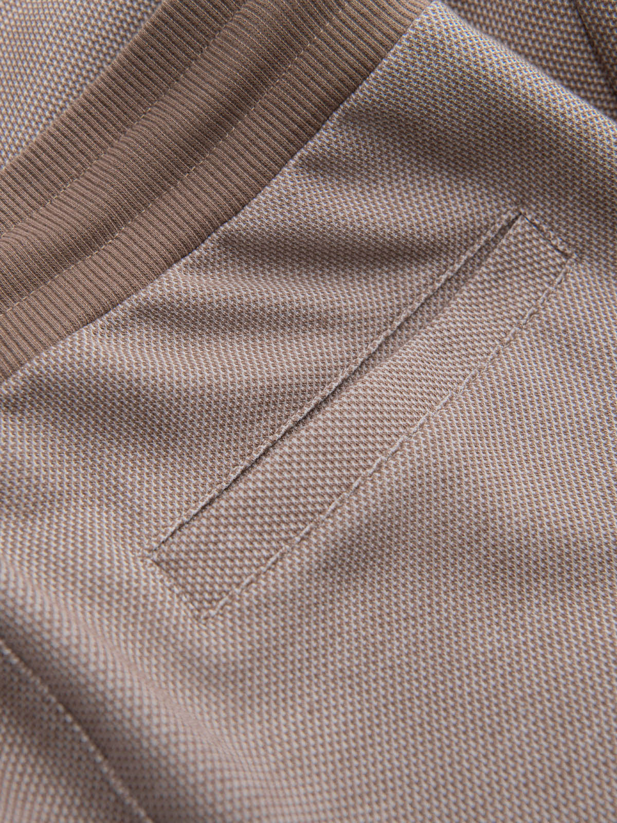 Ombre Men's structured knit sweatpants - coffee