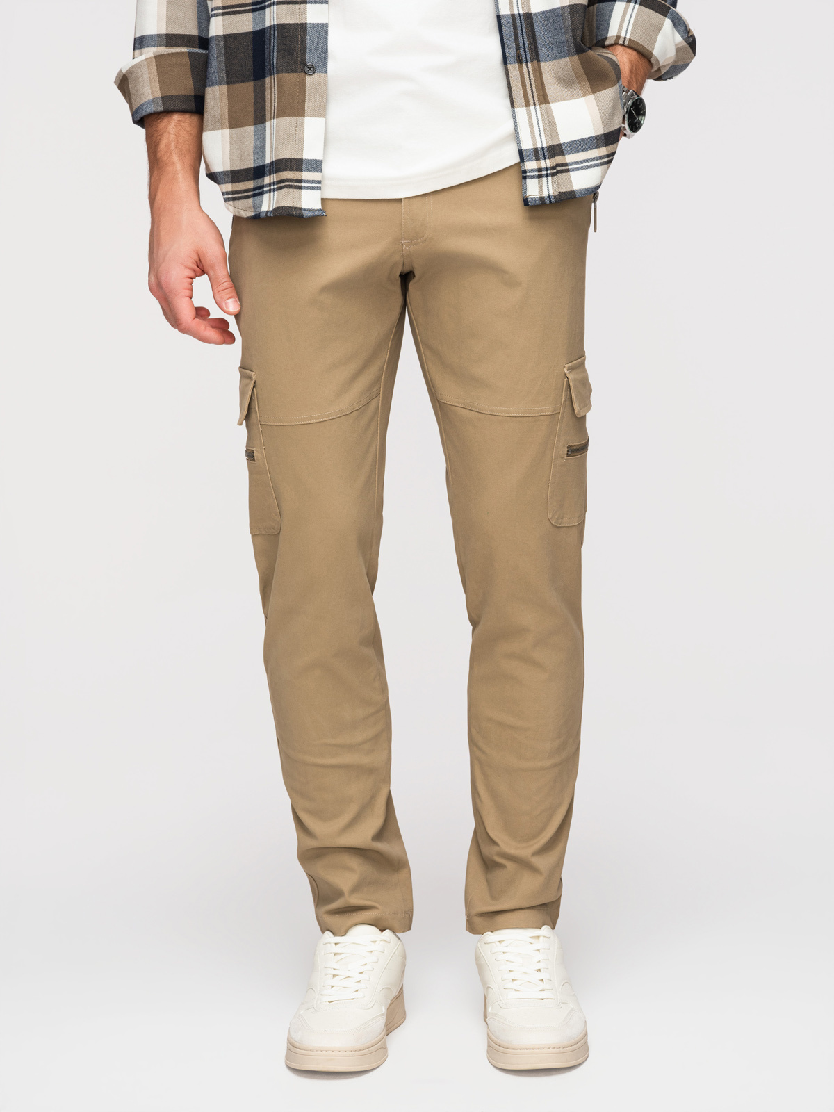 Ombre: verificați pentru bărbați pantaloni