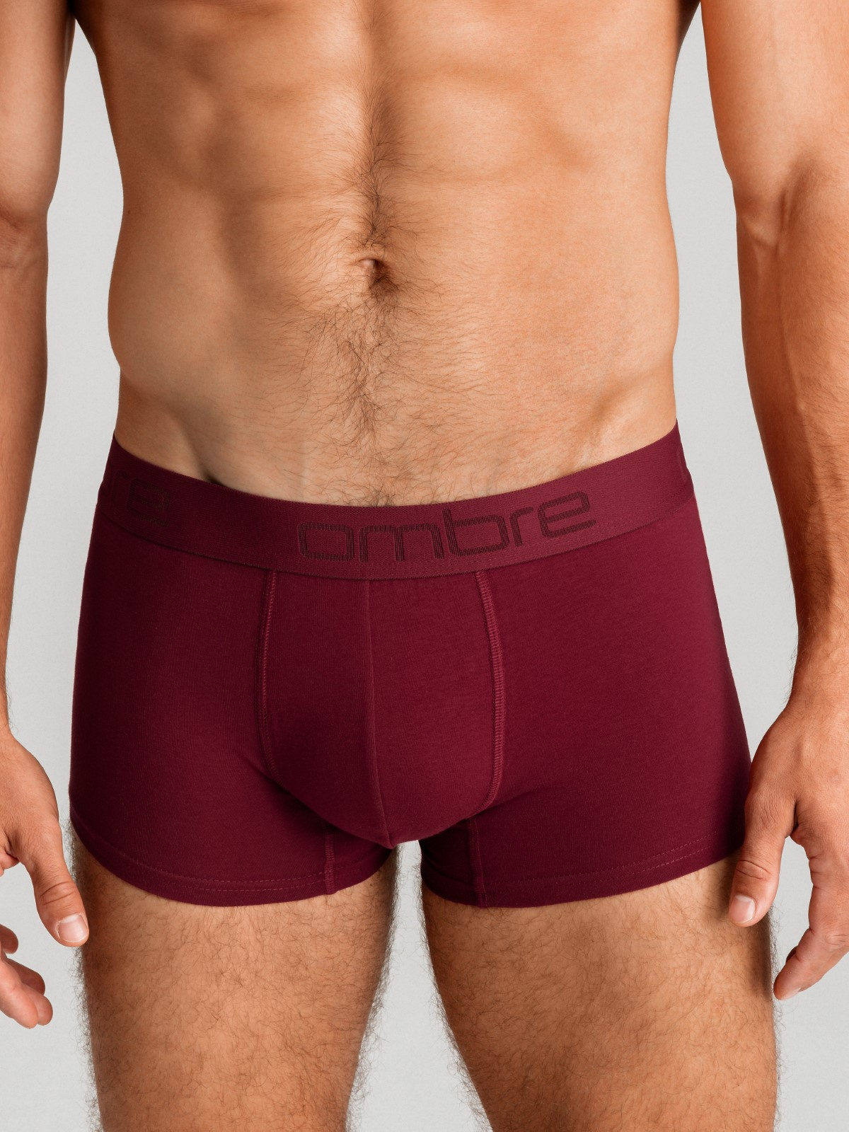 Ombre Men&#039;s cotton boxer shorts with logo - 3-pack mix