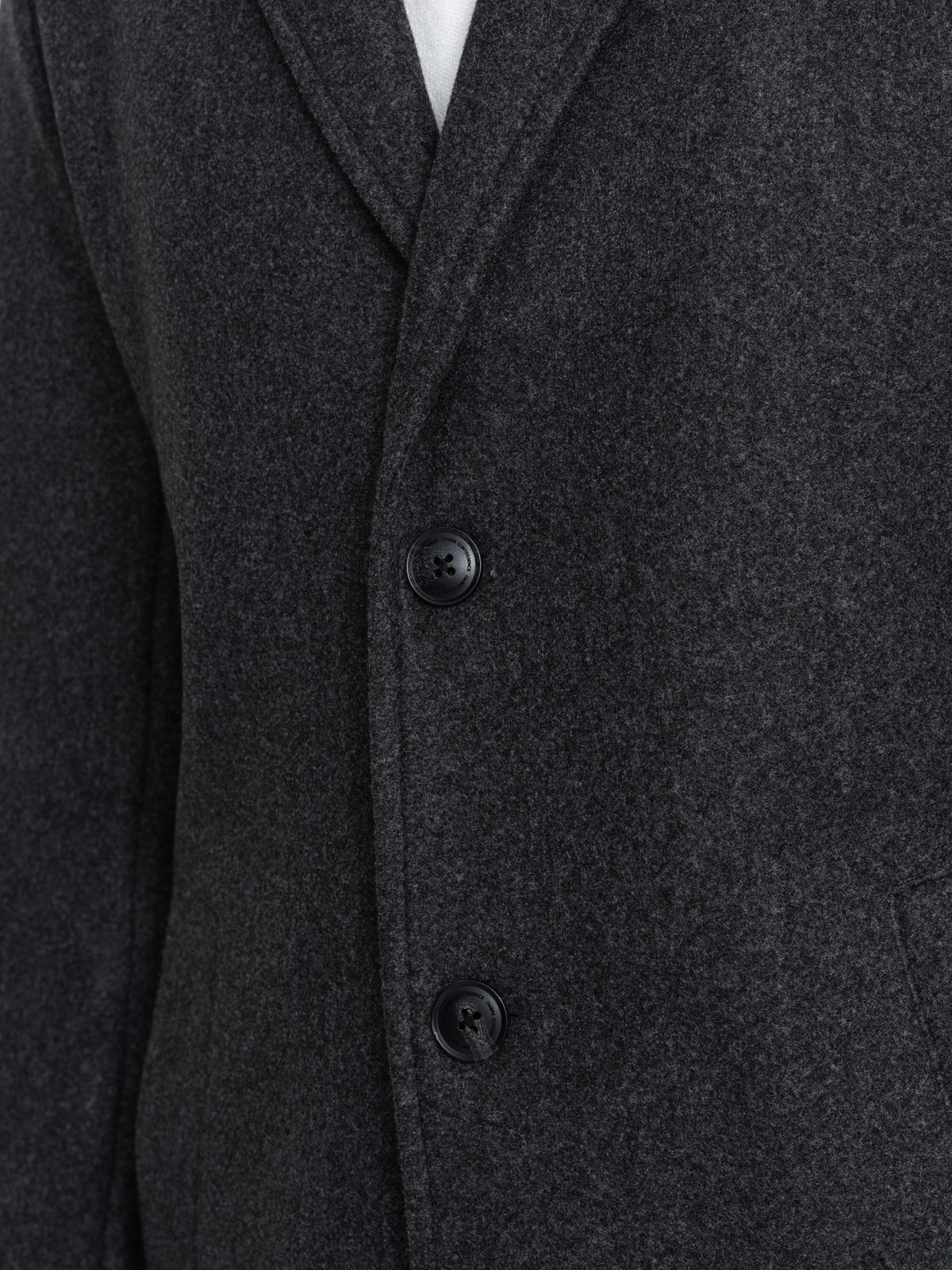 Ombre Men&#039;s lightweight single-breasted coat - graphite