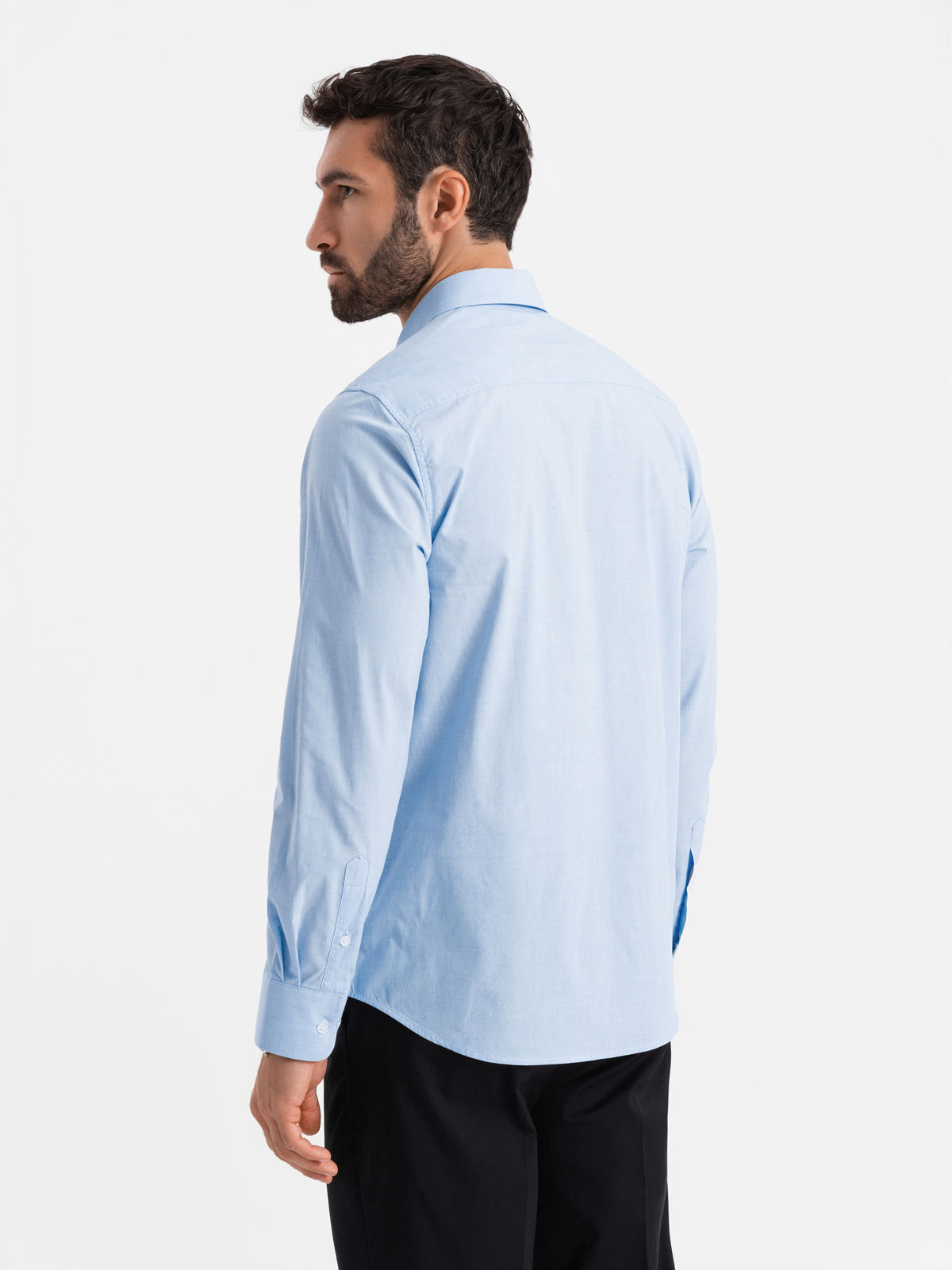 Ombre REGULAR cotton classic shirt - blue
