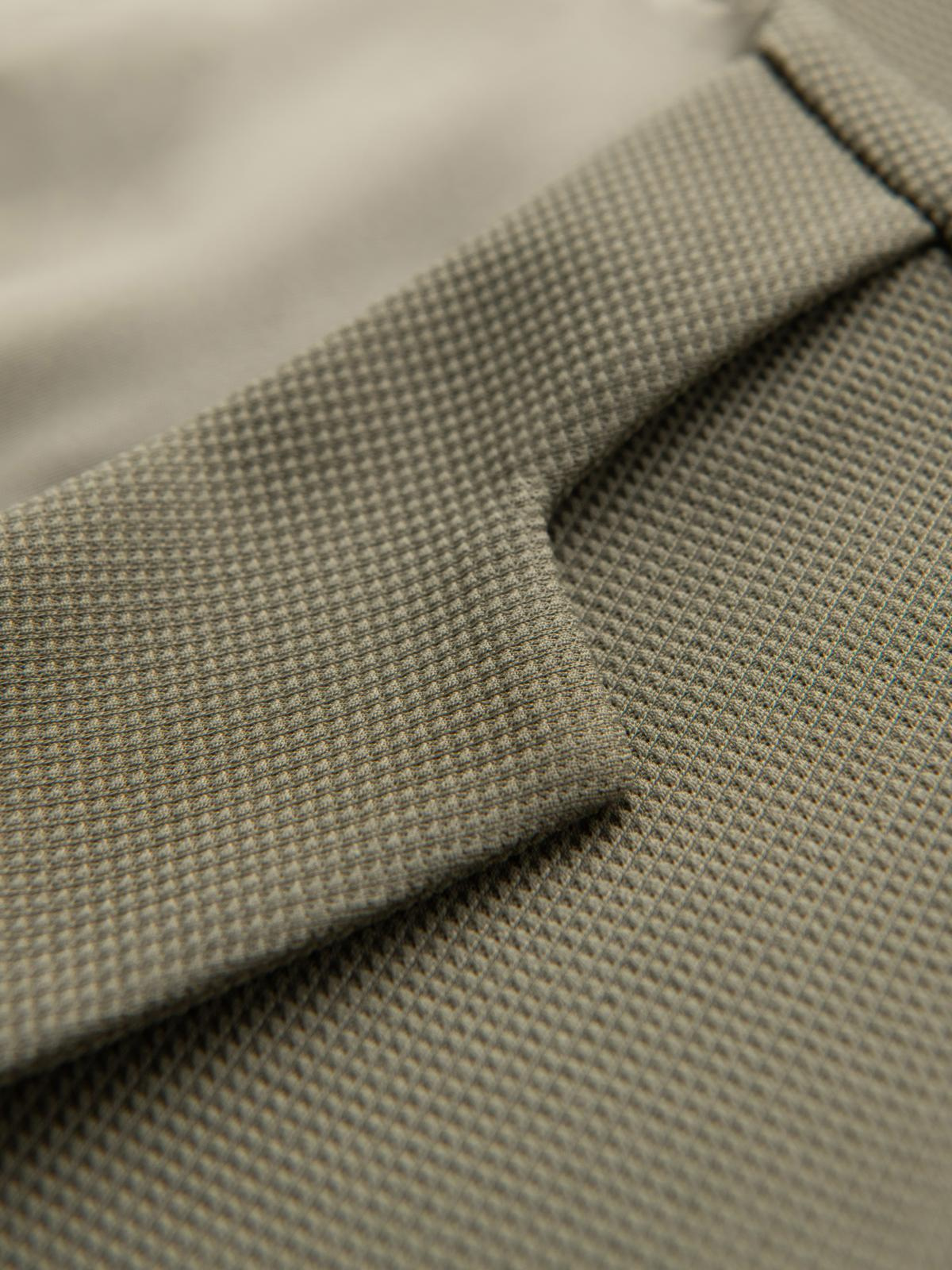 Ombre Fitted men's structured knit vest with lapels - olive