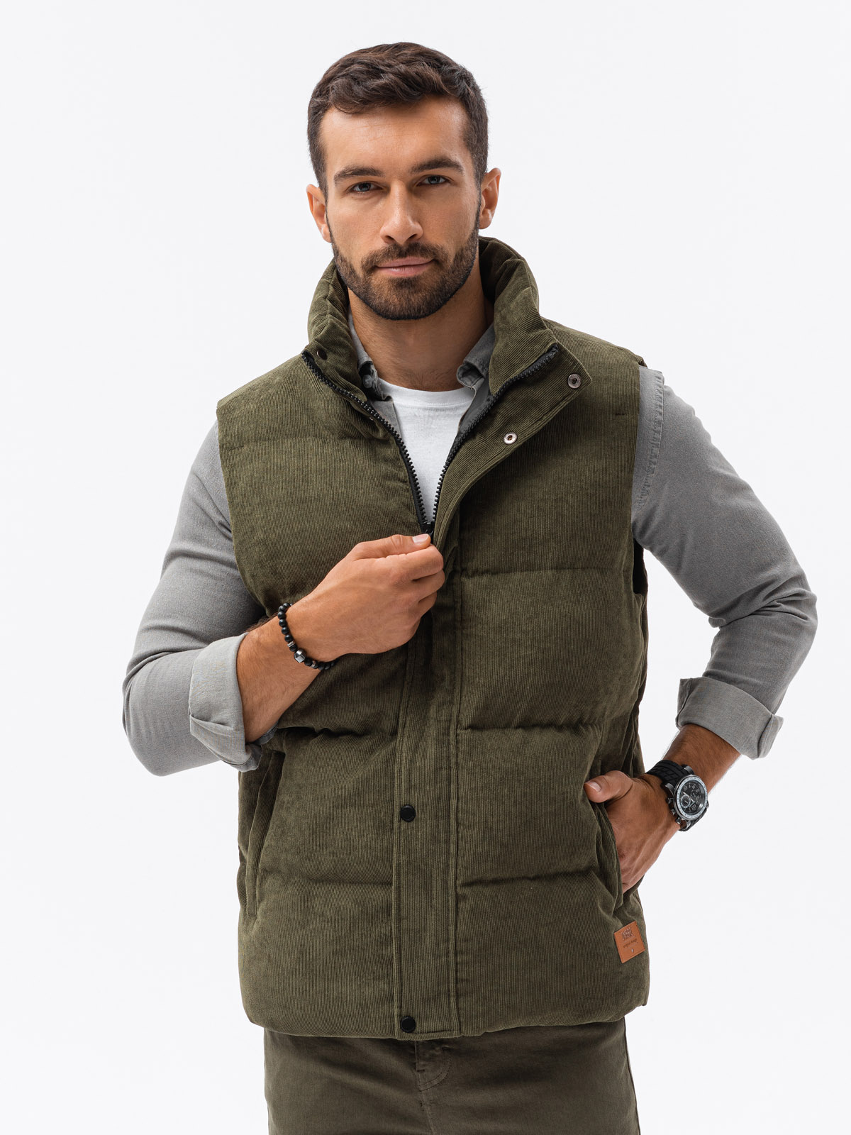 Ombre Men's quilted vest