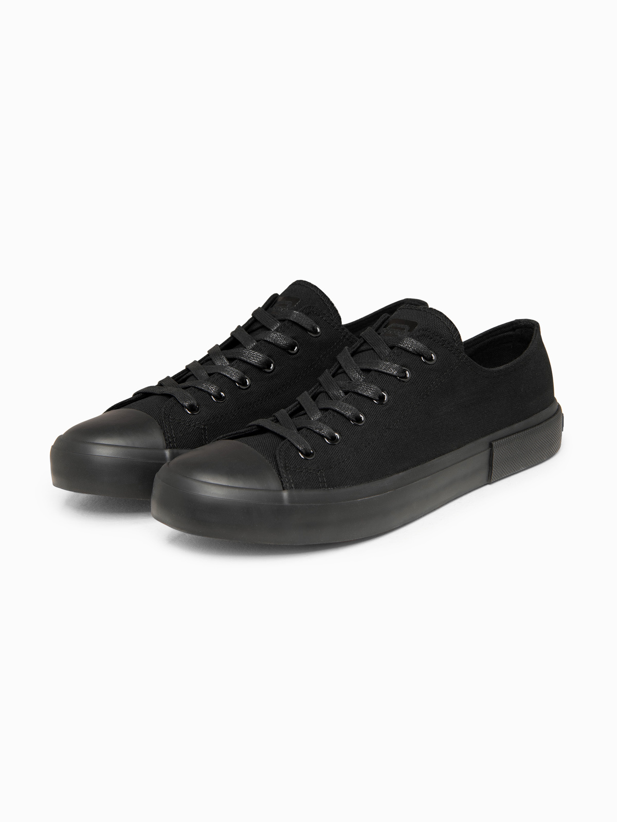 Teniși bărbătești cu model low top Ombre - negri