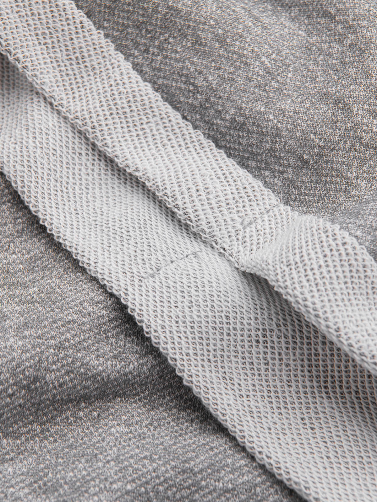 Ombre Men's LOOSE FIT melange fabric shorts - gray