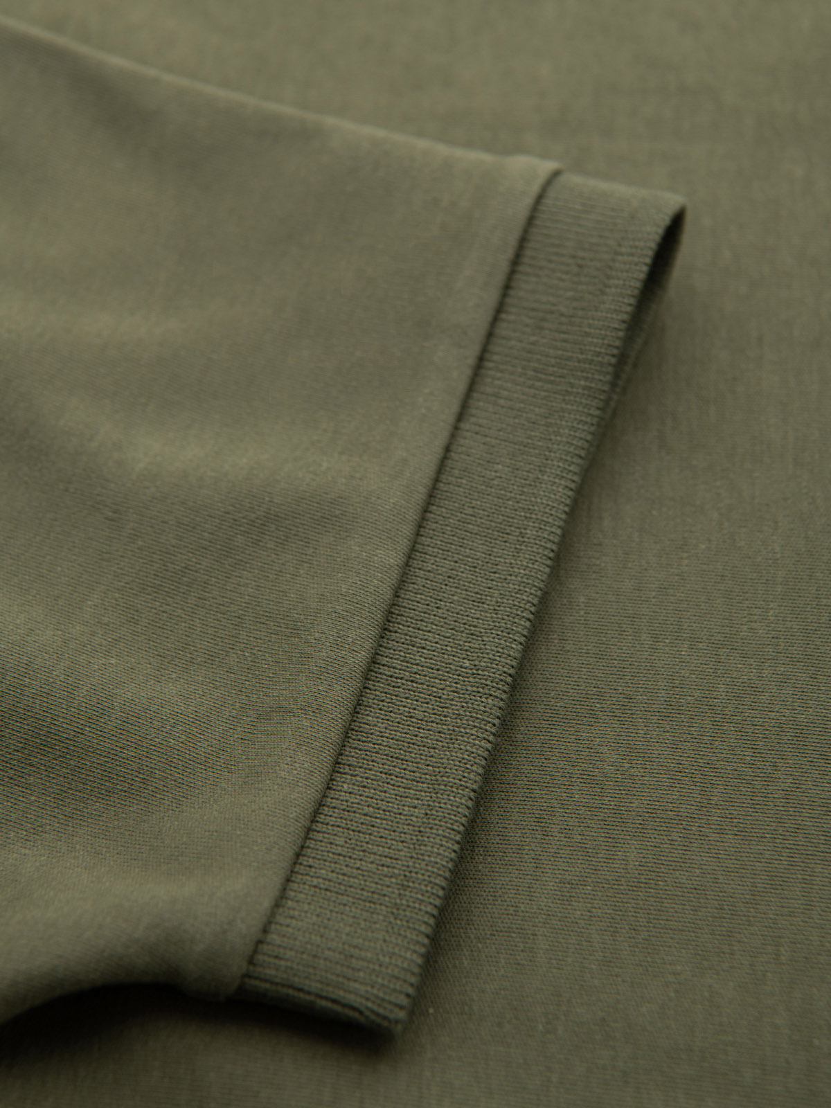 Ombre Men's polo shirt with zip neckline - olive