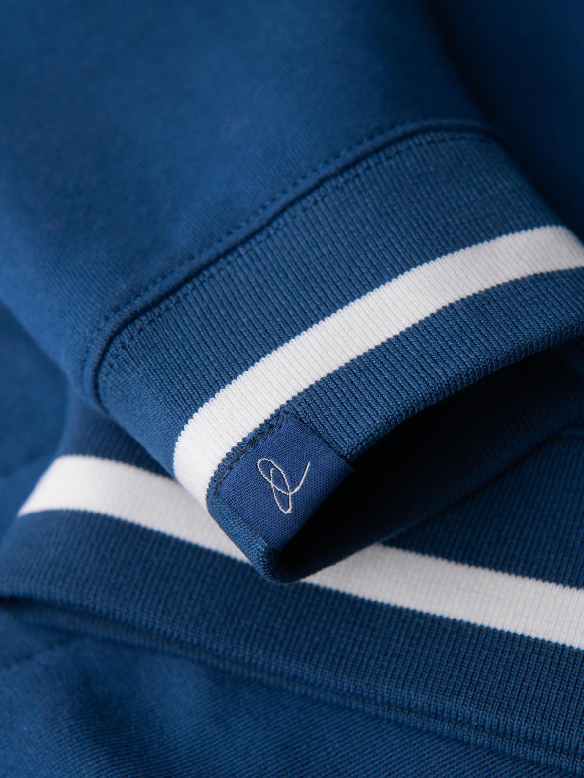 Ombre Men's raglan sleeve sweatshirt with contrasting details - dark blue