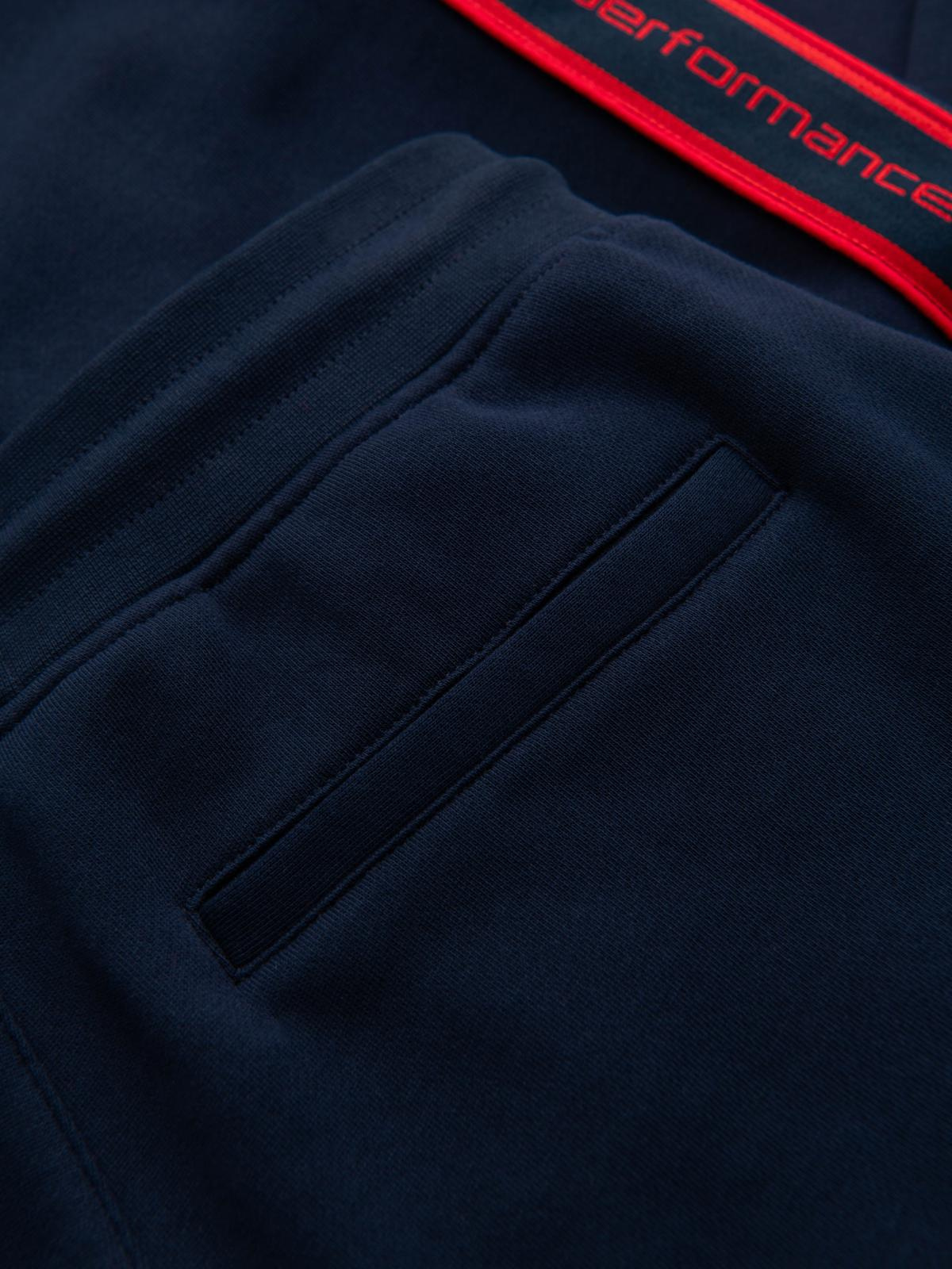 Ombre Men&#039;s sports jogger pants with stripes - navy blue