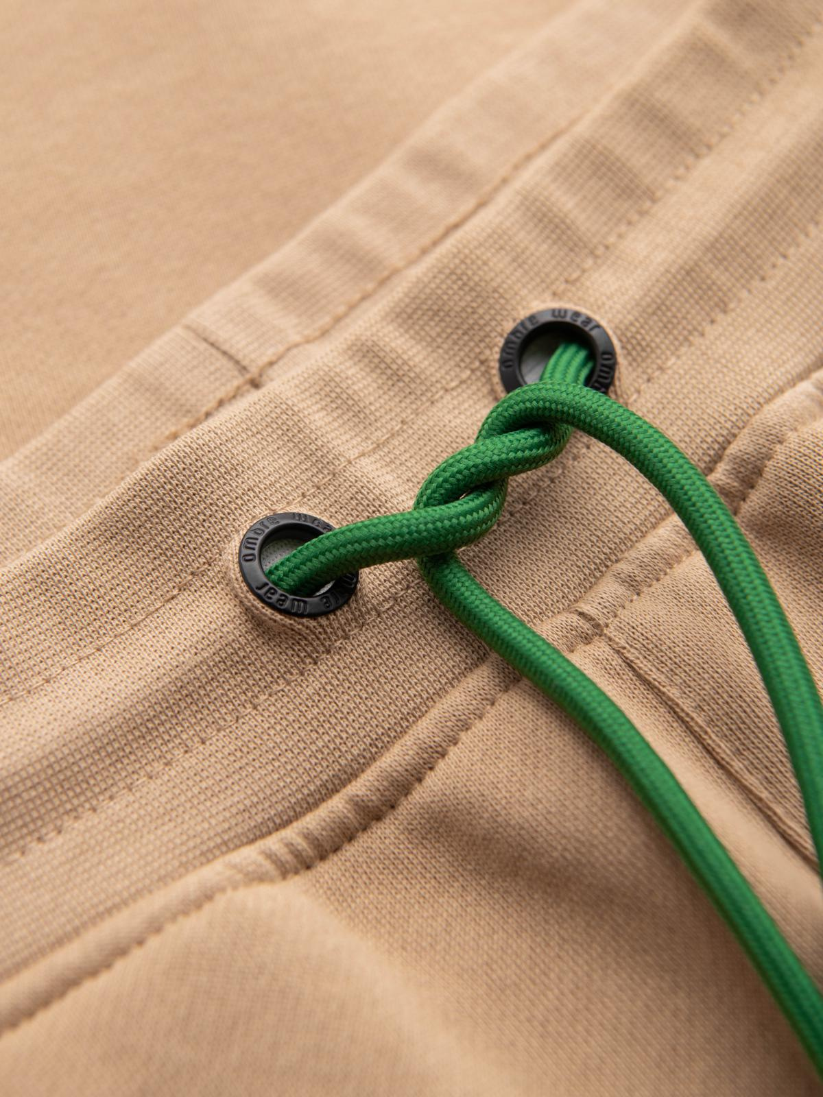 Ombre Men&#039;s sports jogger pants with stripes - brown