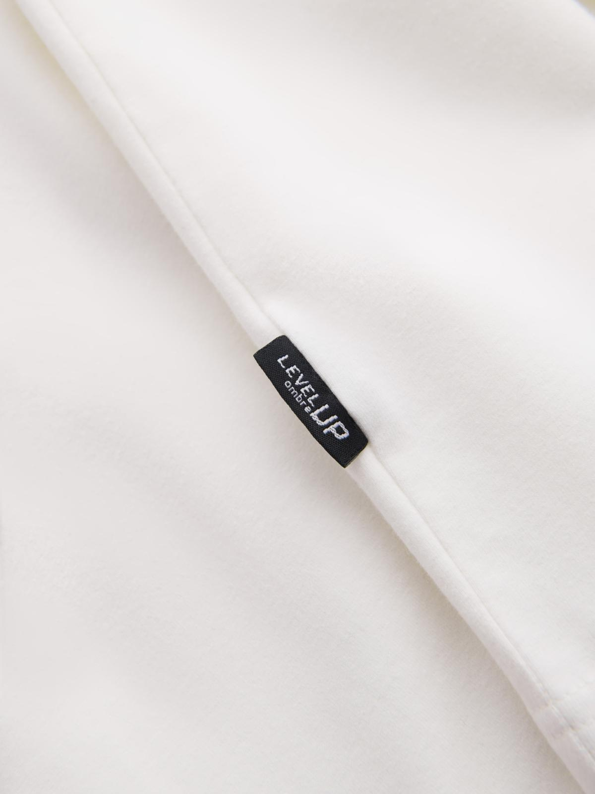 Ombre Men's cotton LOOSE FIT longsleeve with round neckline - cream