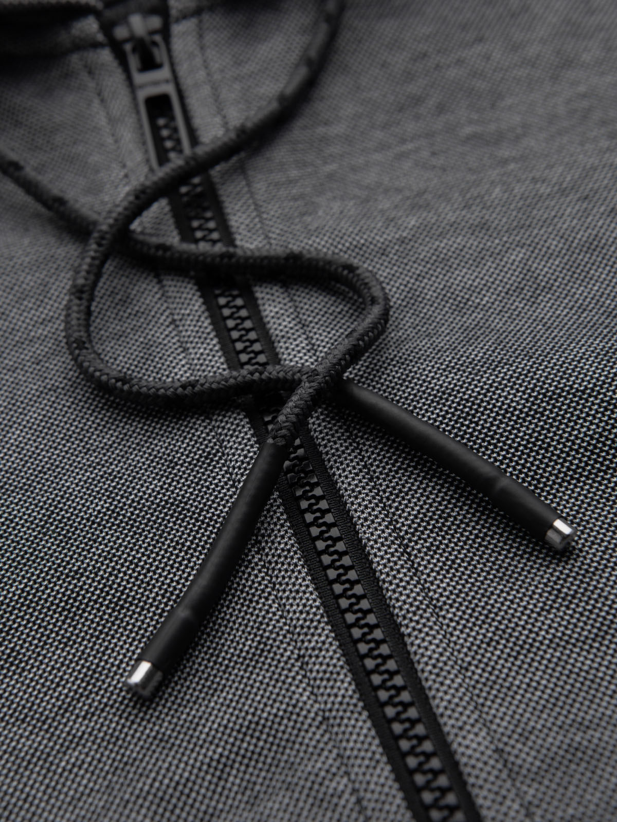 Ombre Men's softly structured hooded sweatshirt - black