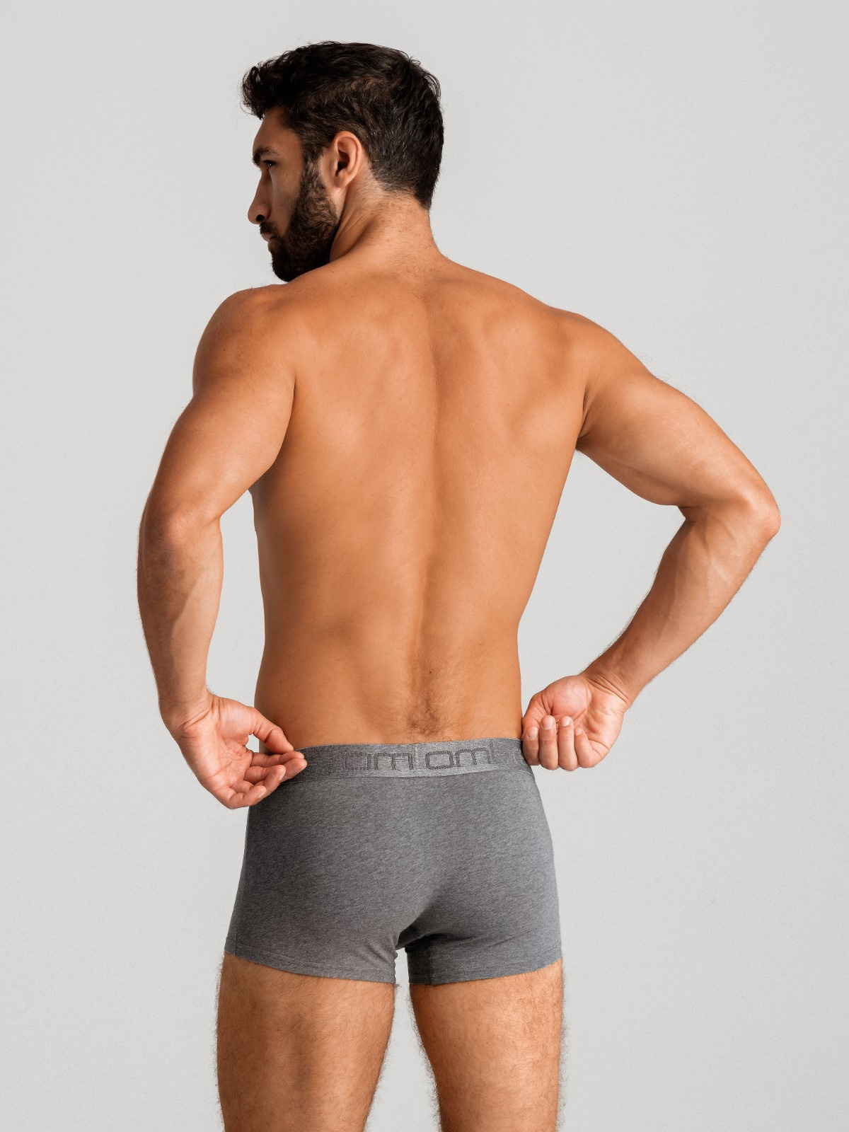 Ombre Men&#039;s cotton boxer shorts with logo - 3-pack mix